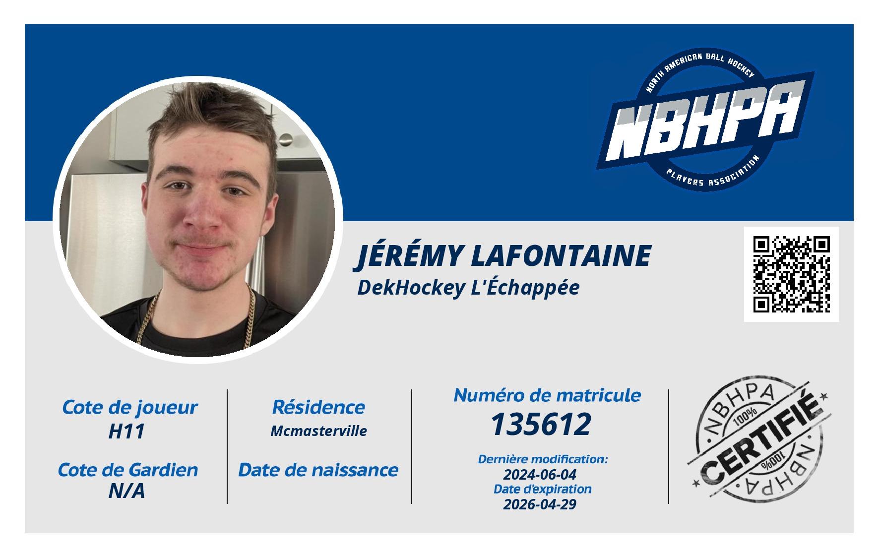 Jérémy Lafontaine