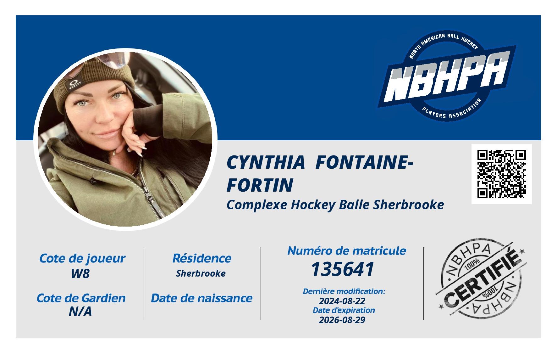 Cynthia  Fontaine-Fortin
