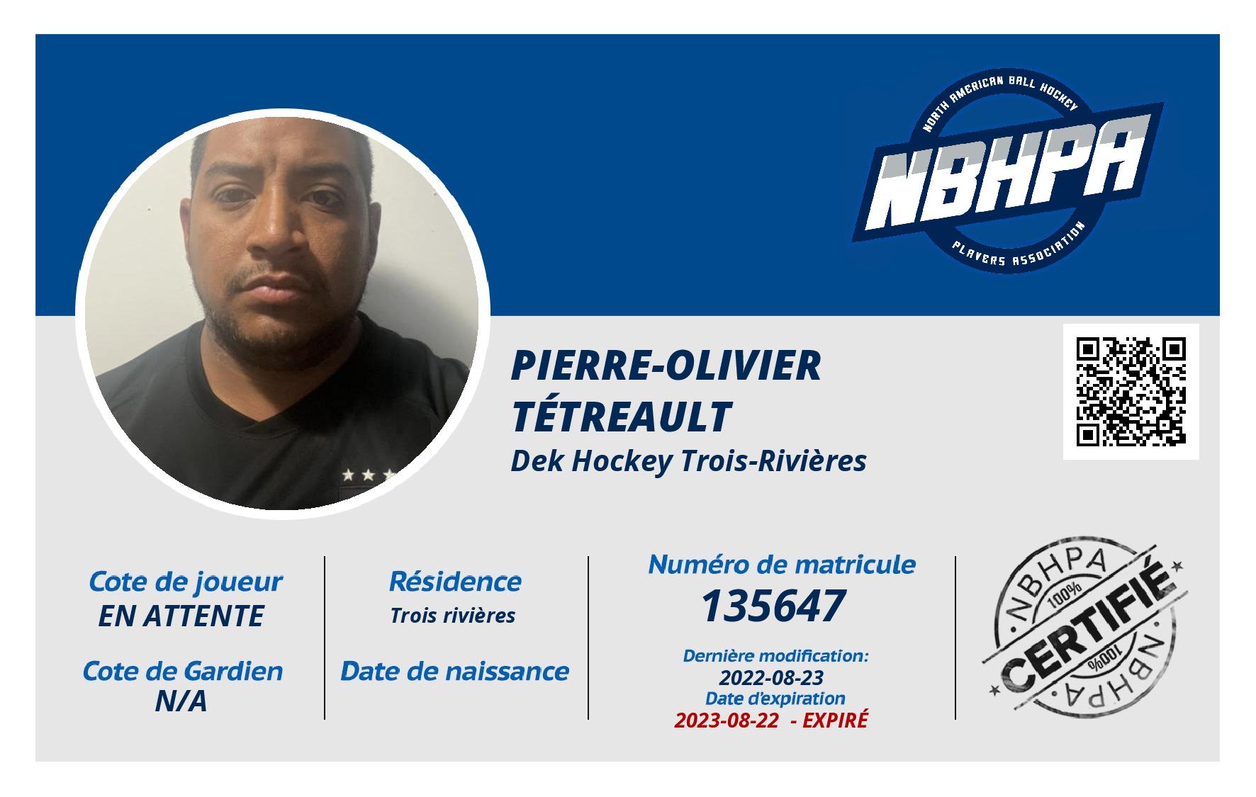 Pierre-Olivier  Tétreault 