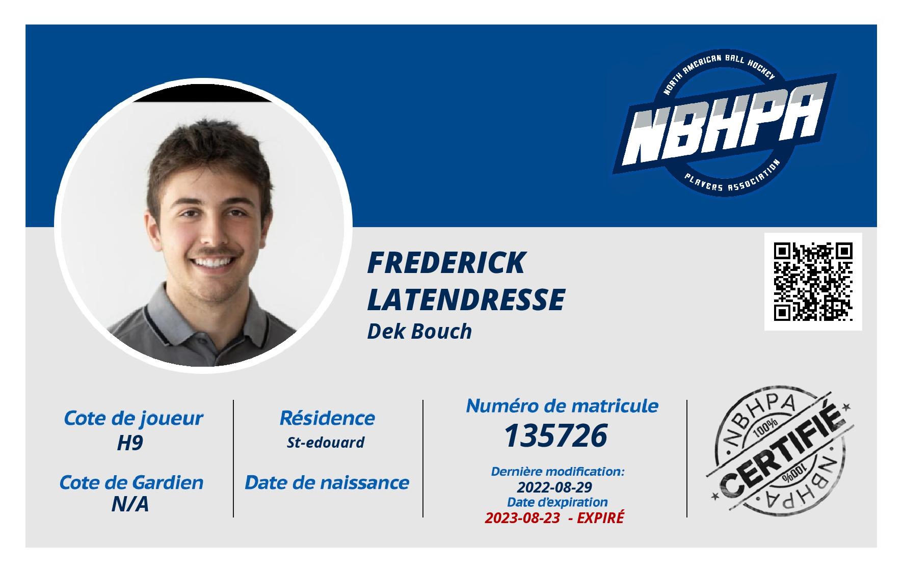 Frederick  Latendresse