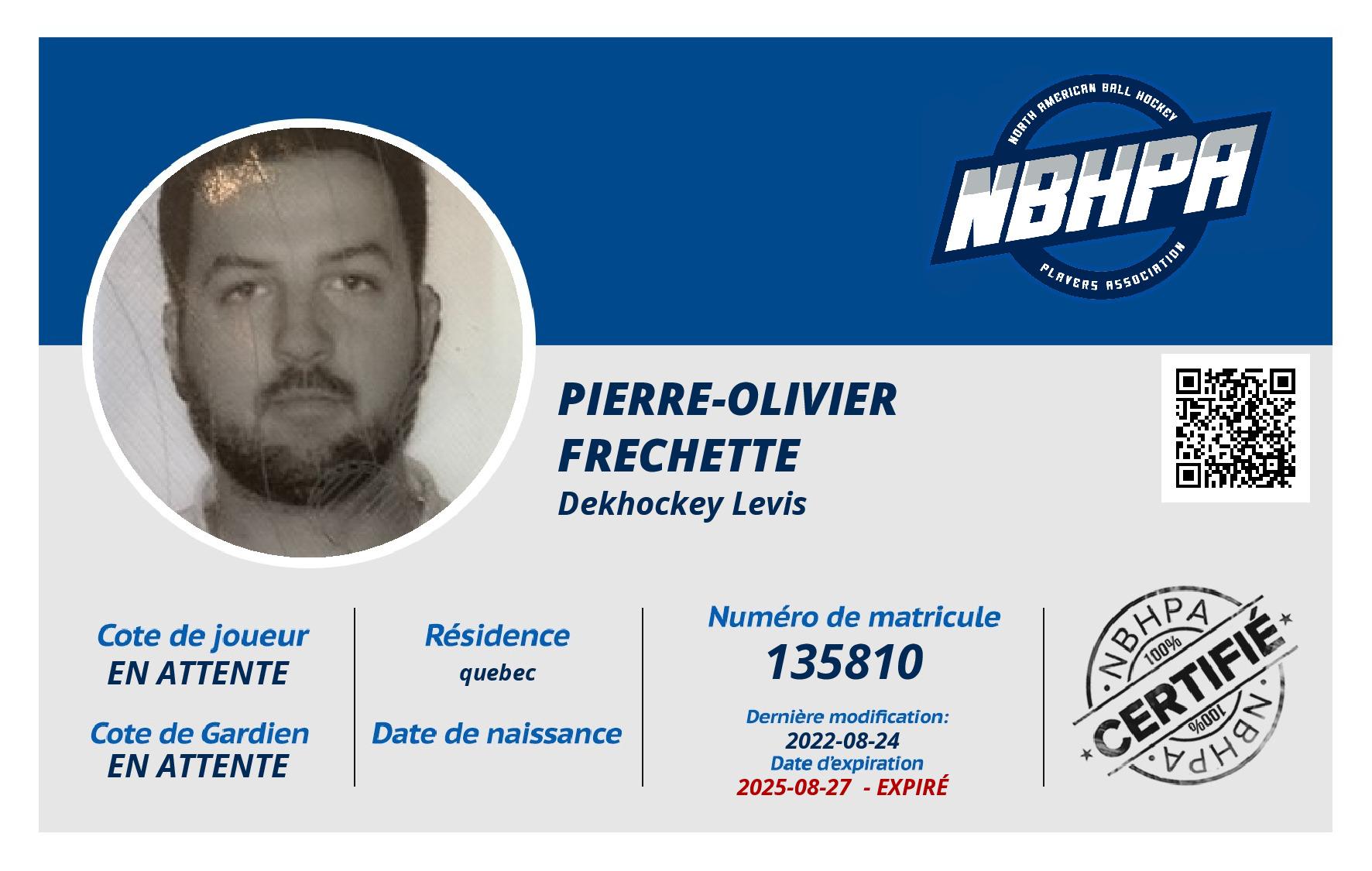 Pierre-olivier Frechette