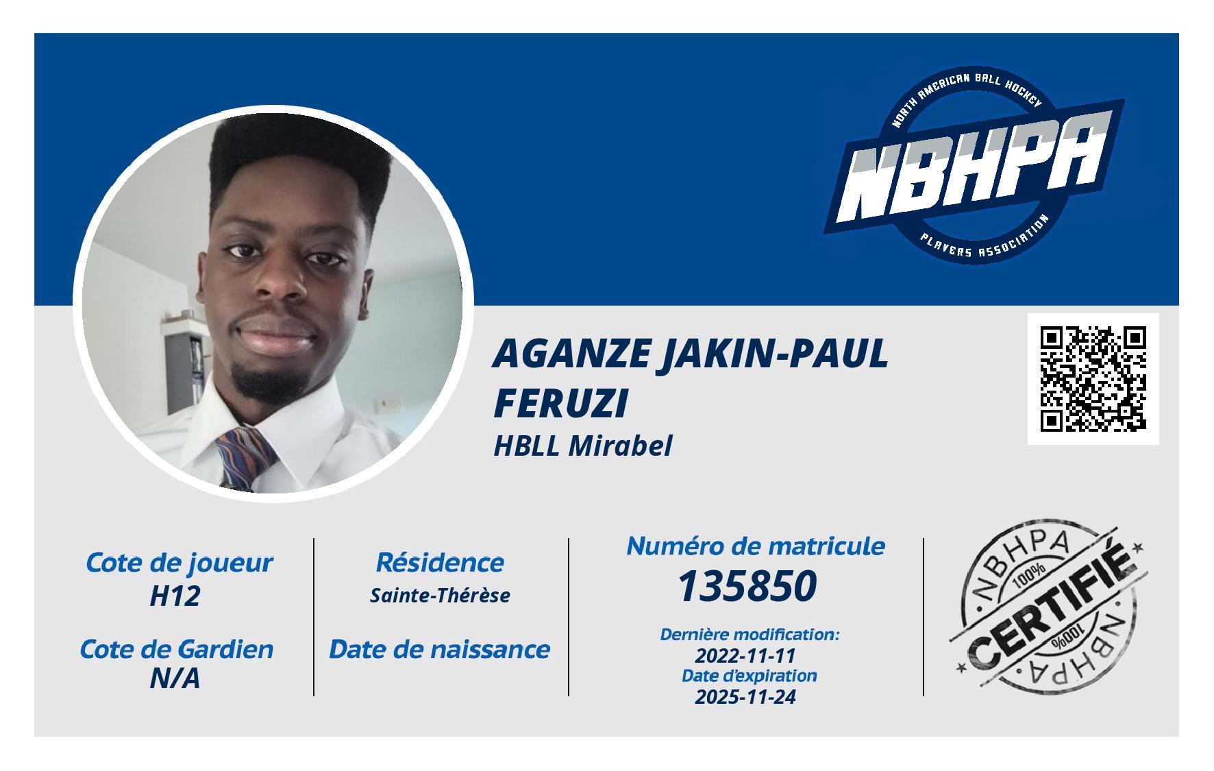 Aganze Jakin-Paul Feruzi