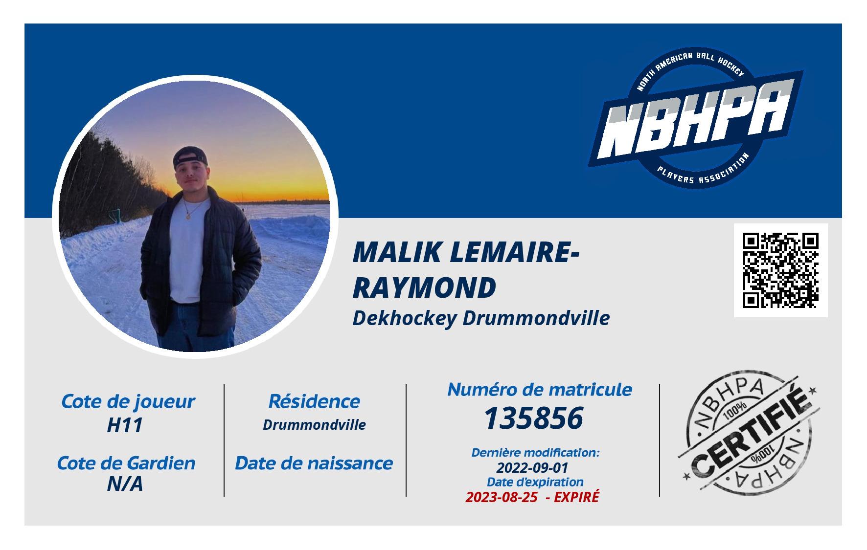 Malik Lemaire-Raymond