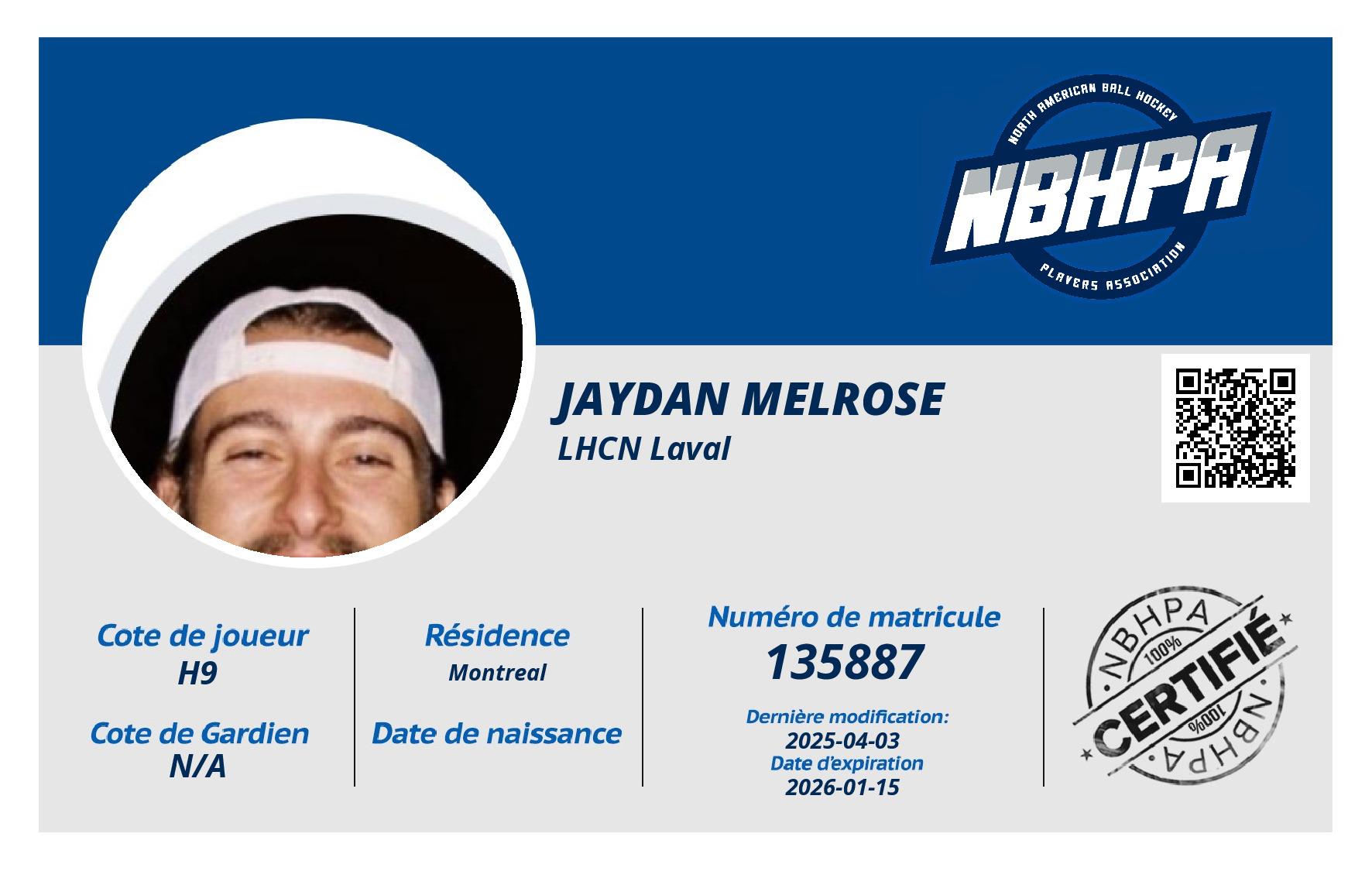 Jaydan Melrose