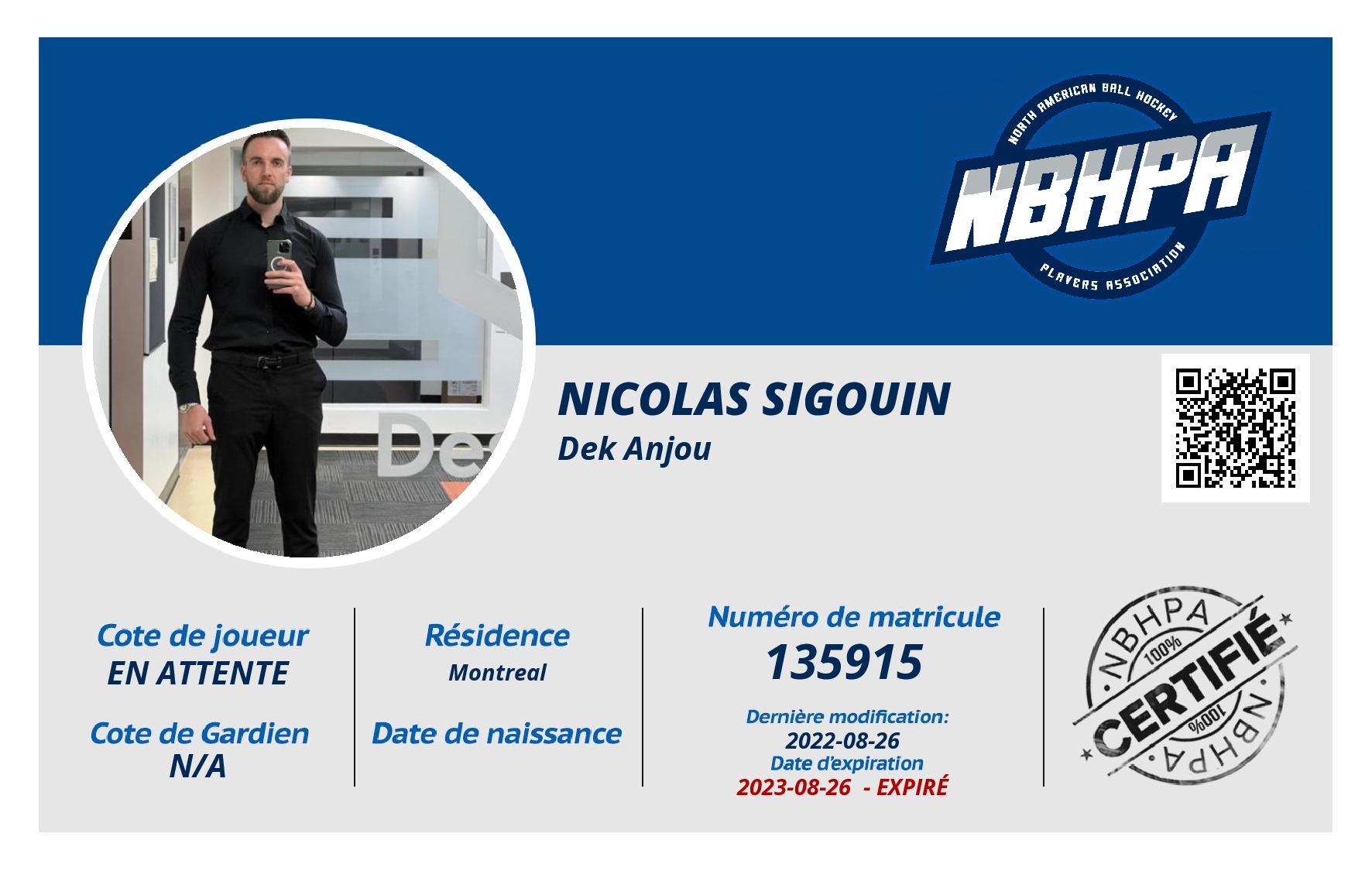 Nicolas Sigouin