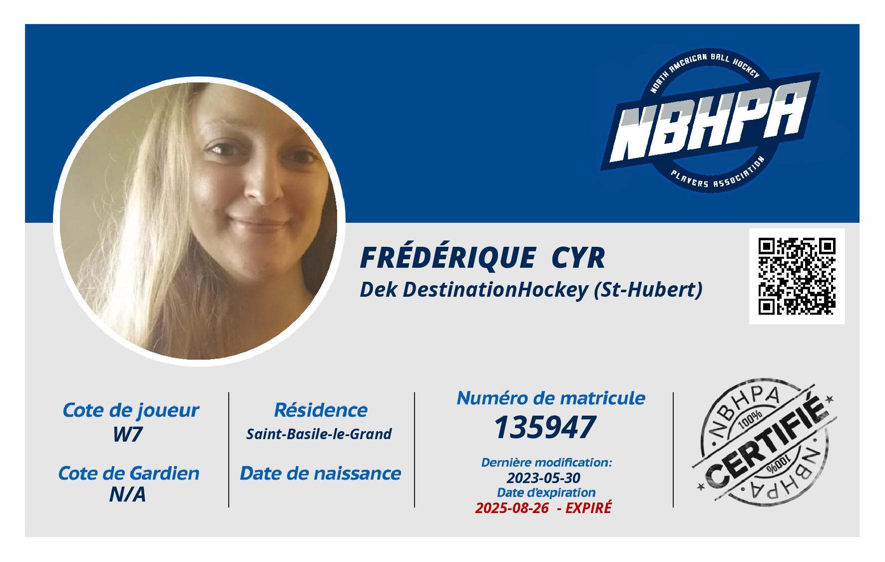 Frédérique  Cyr