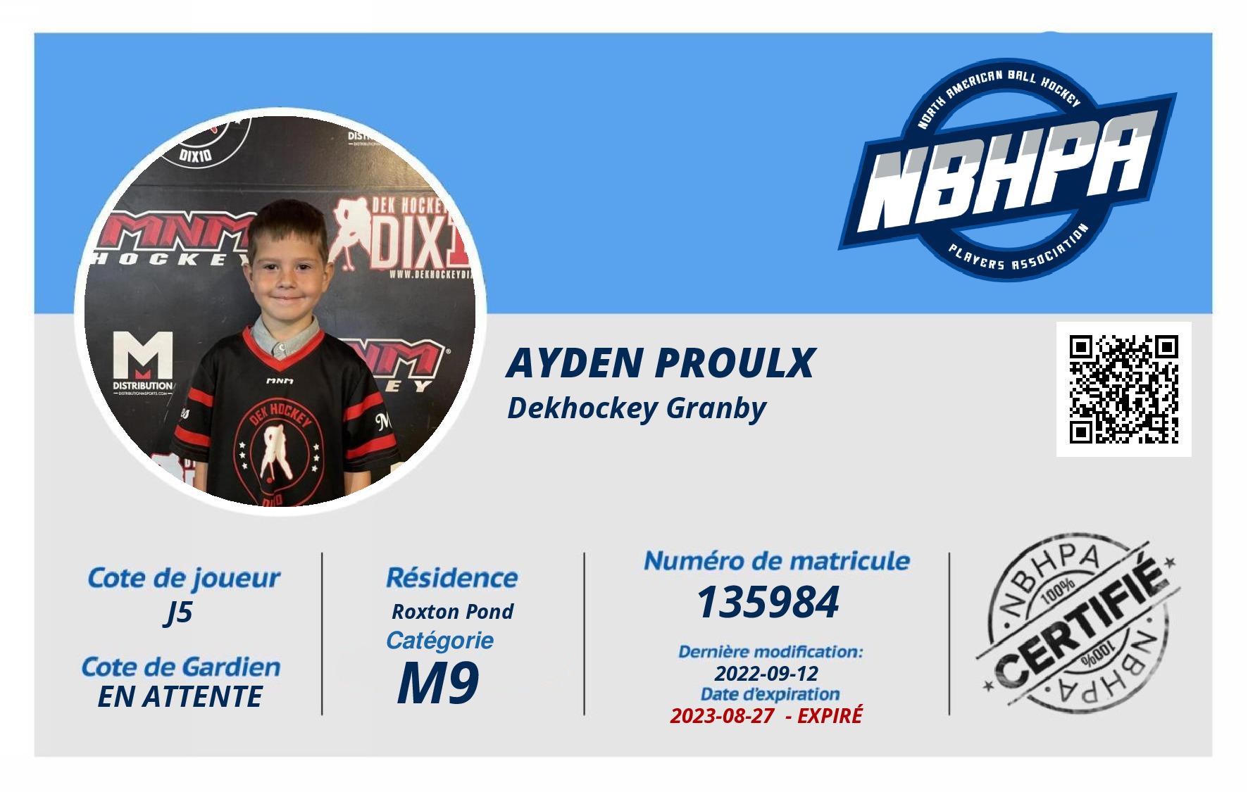 Ayden Proulx