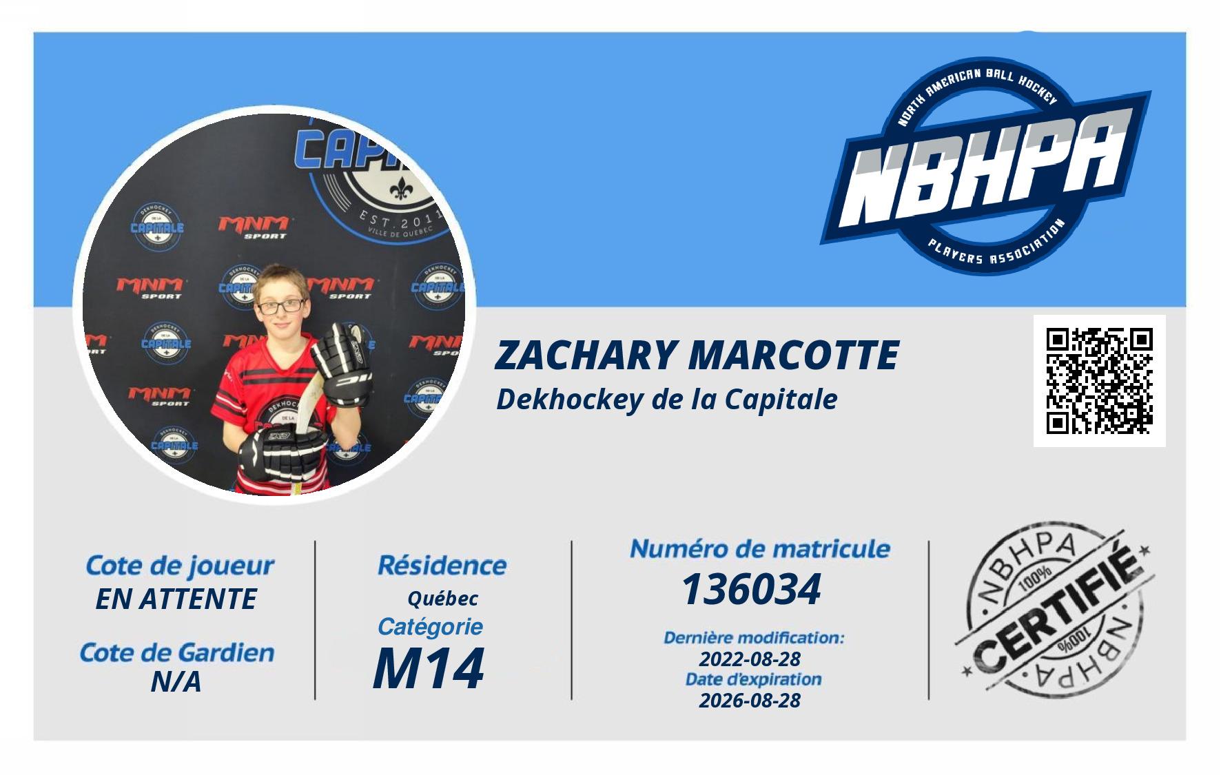 Zachary Marcotte