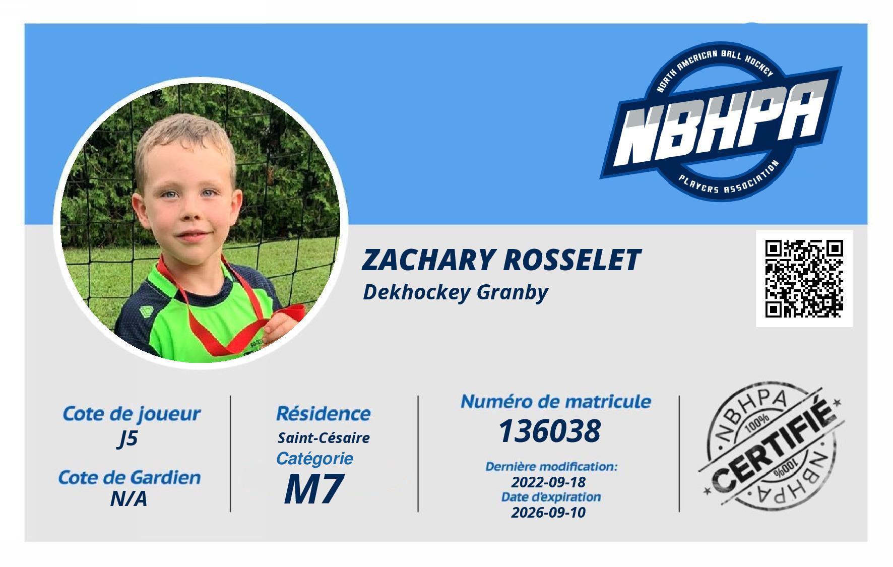 Zachary Rosselet