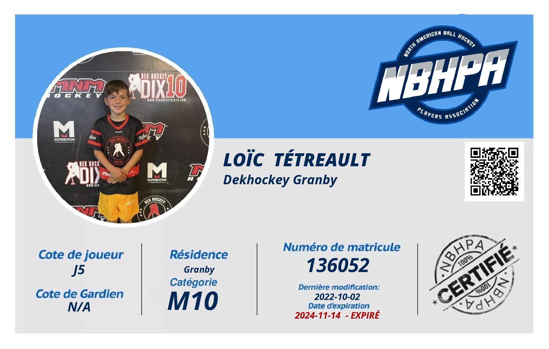 Loïc  Tétreault 