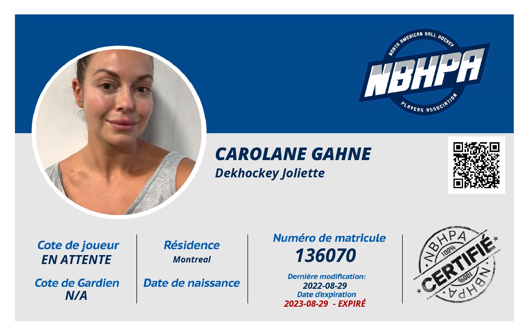 Carolane Gahne