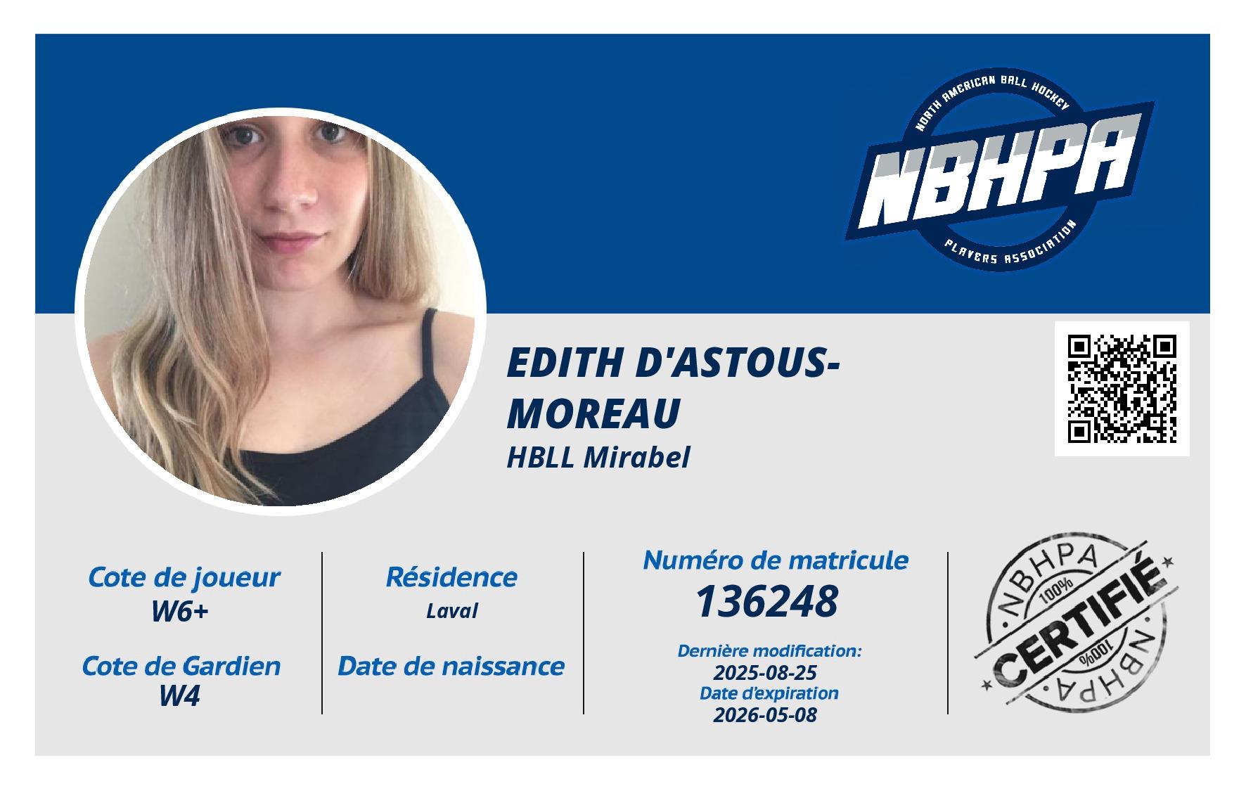 Edith D'Astous-Moreau