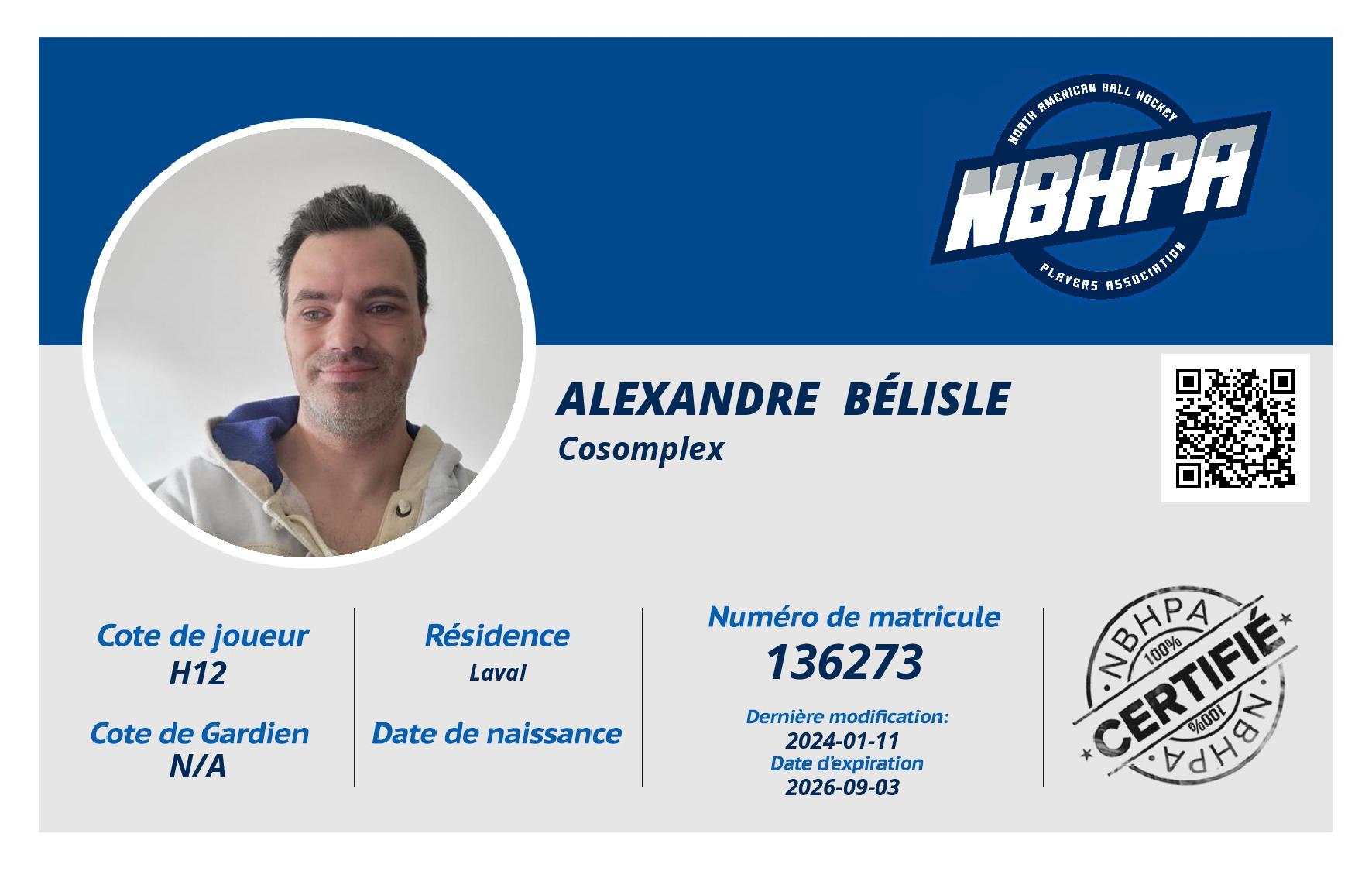 Alexandre  Bélisle