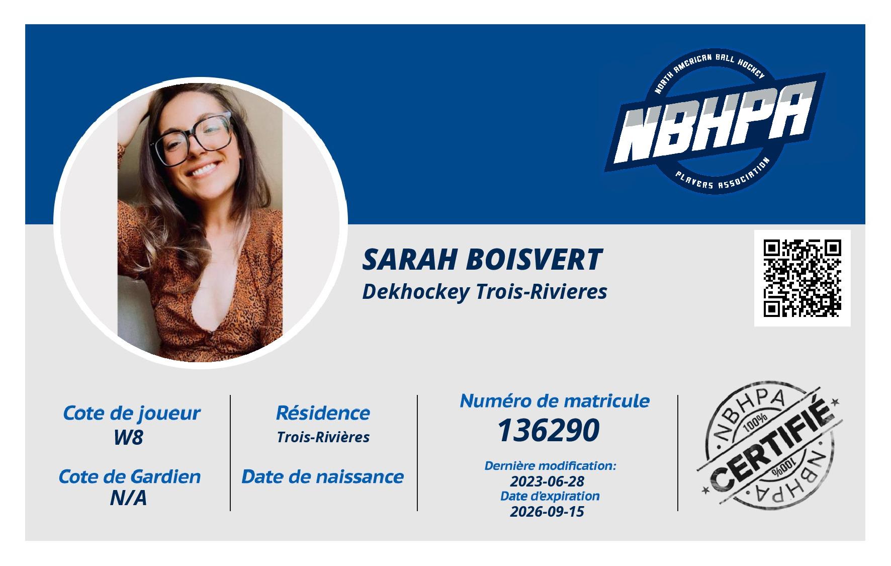Sarah Boisvert