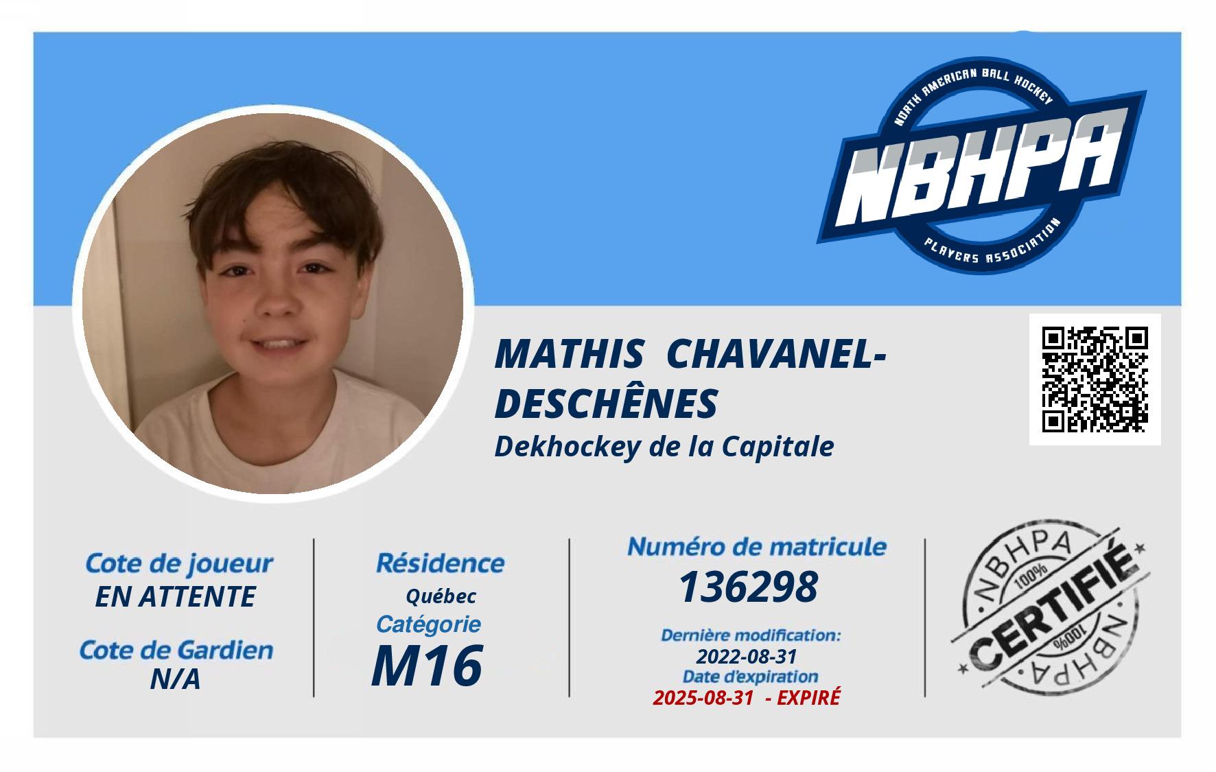 Mathis  Chavanel-Deschênes 