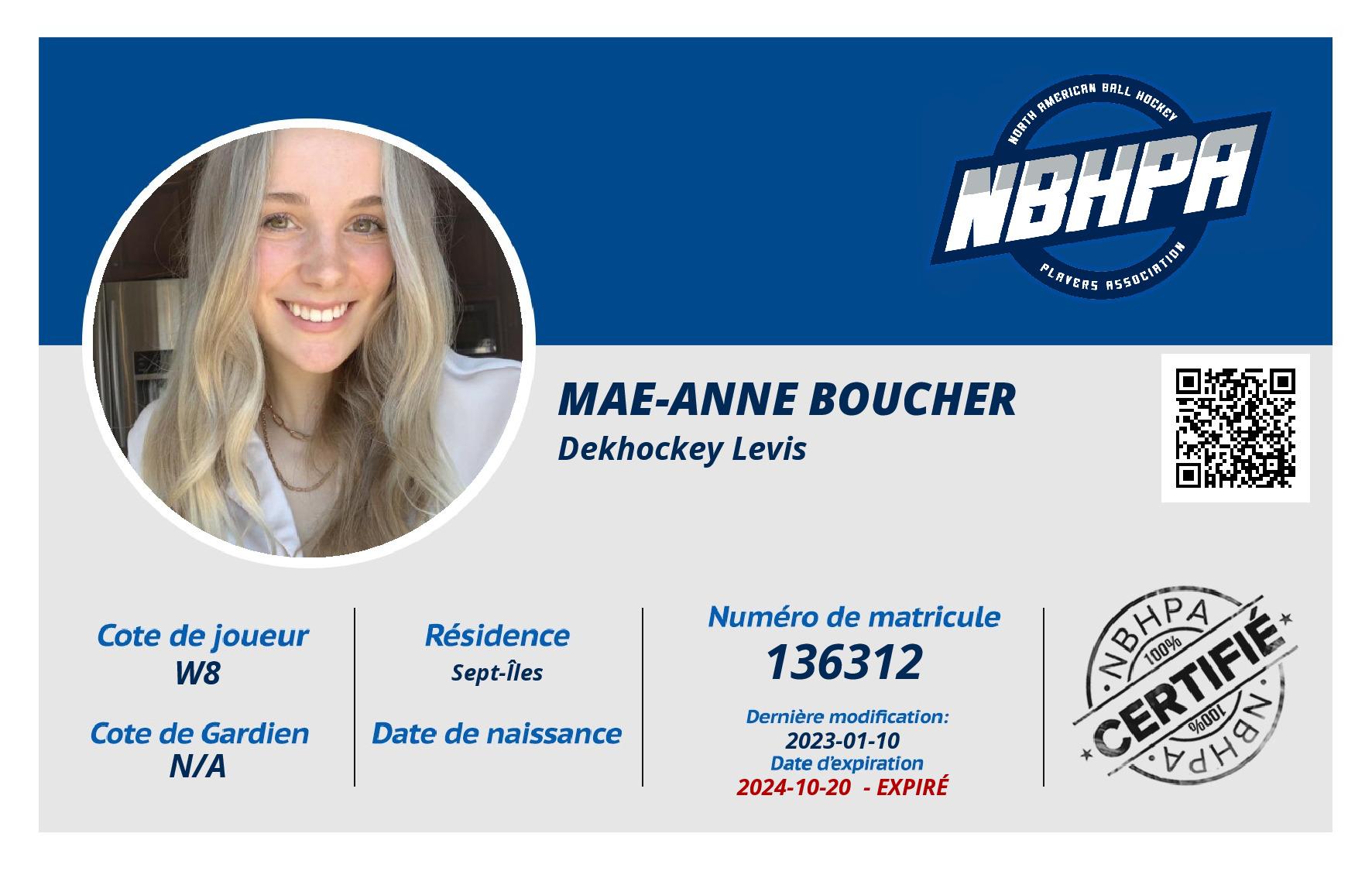 Mae-Anne Boucher