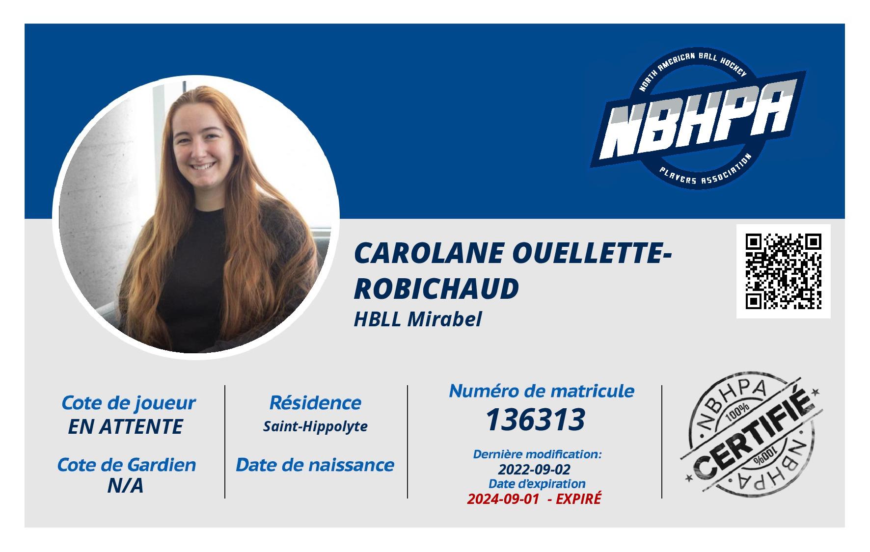 Carolane Ouellette-Robichaud