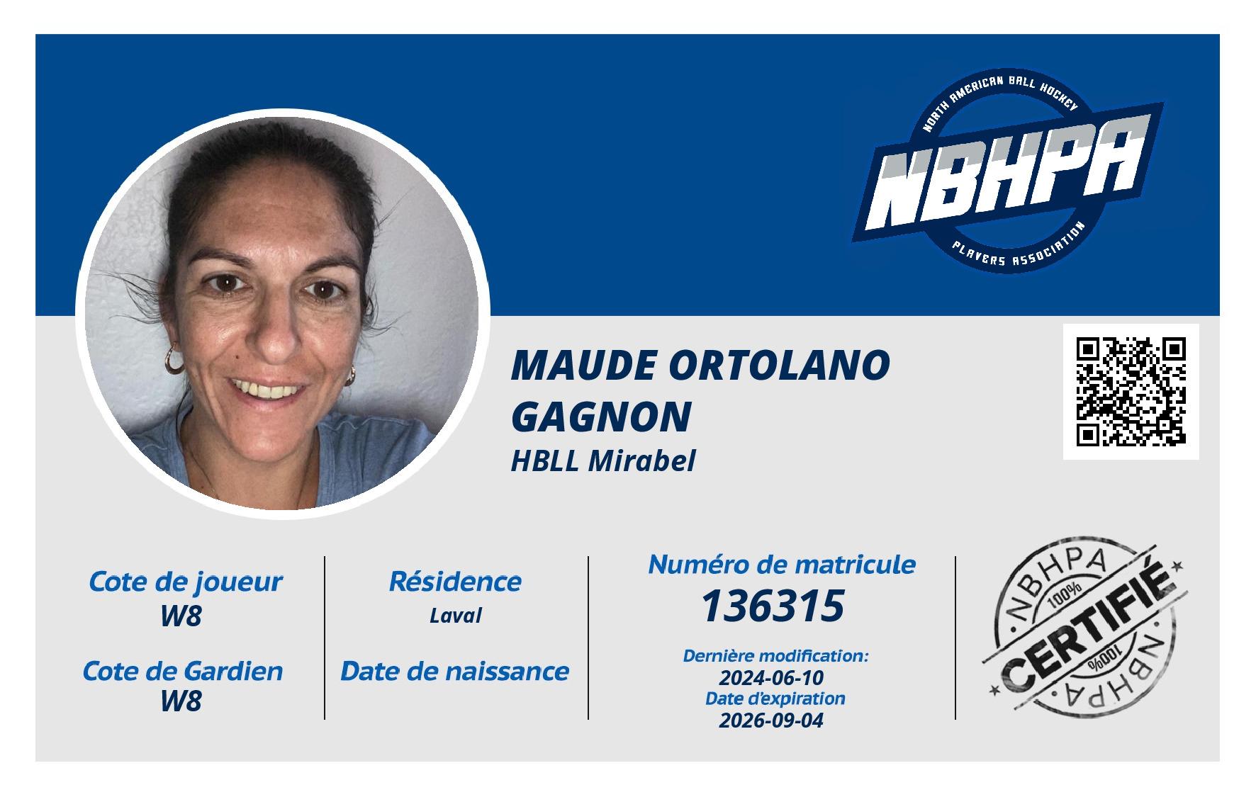 Maude Ortolano Gagnon