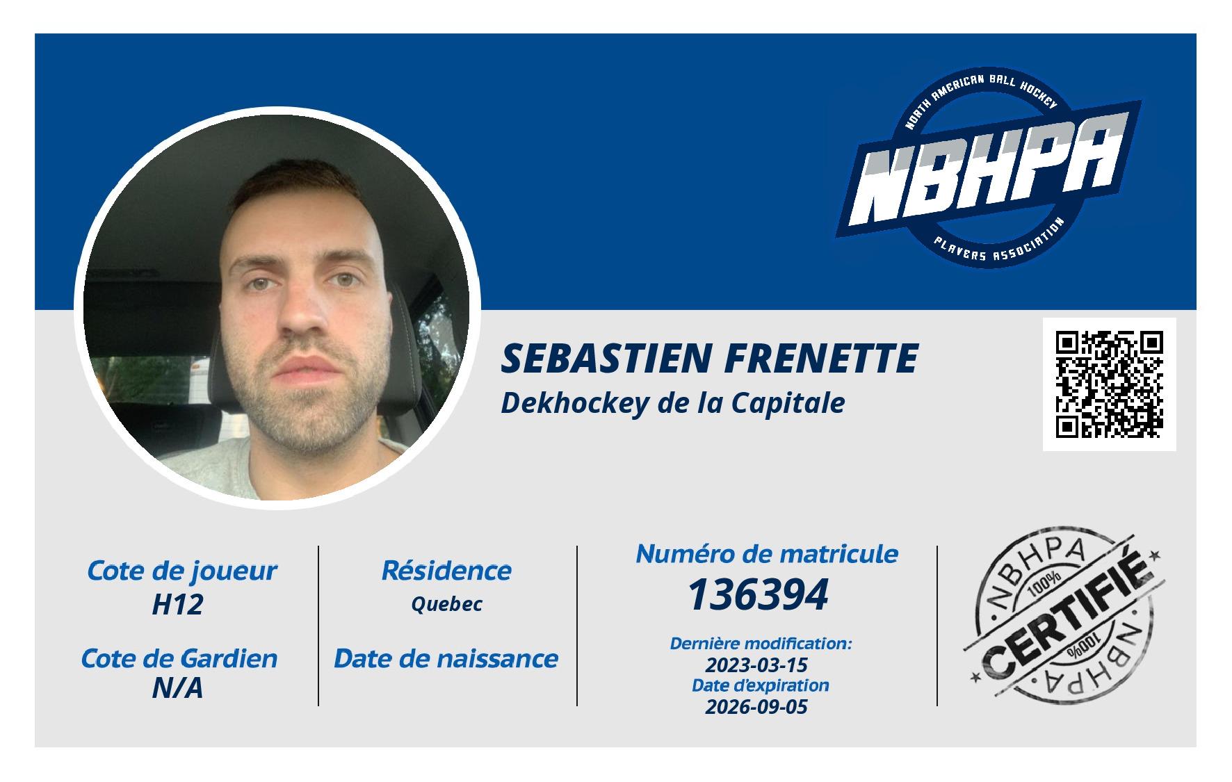 Sebastien Frenette