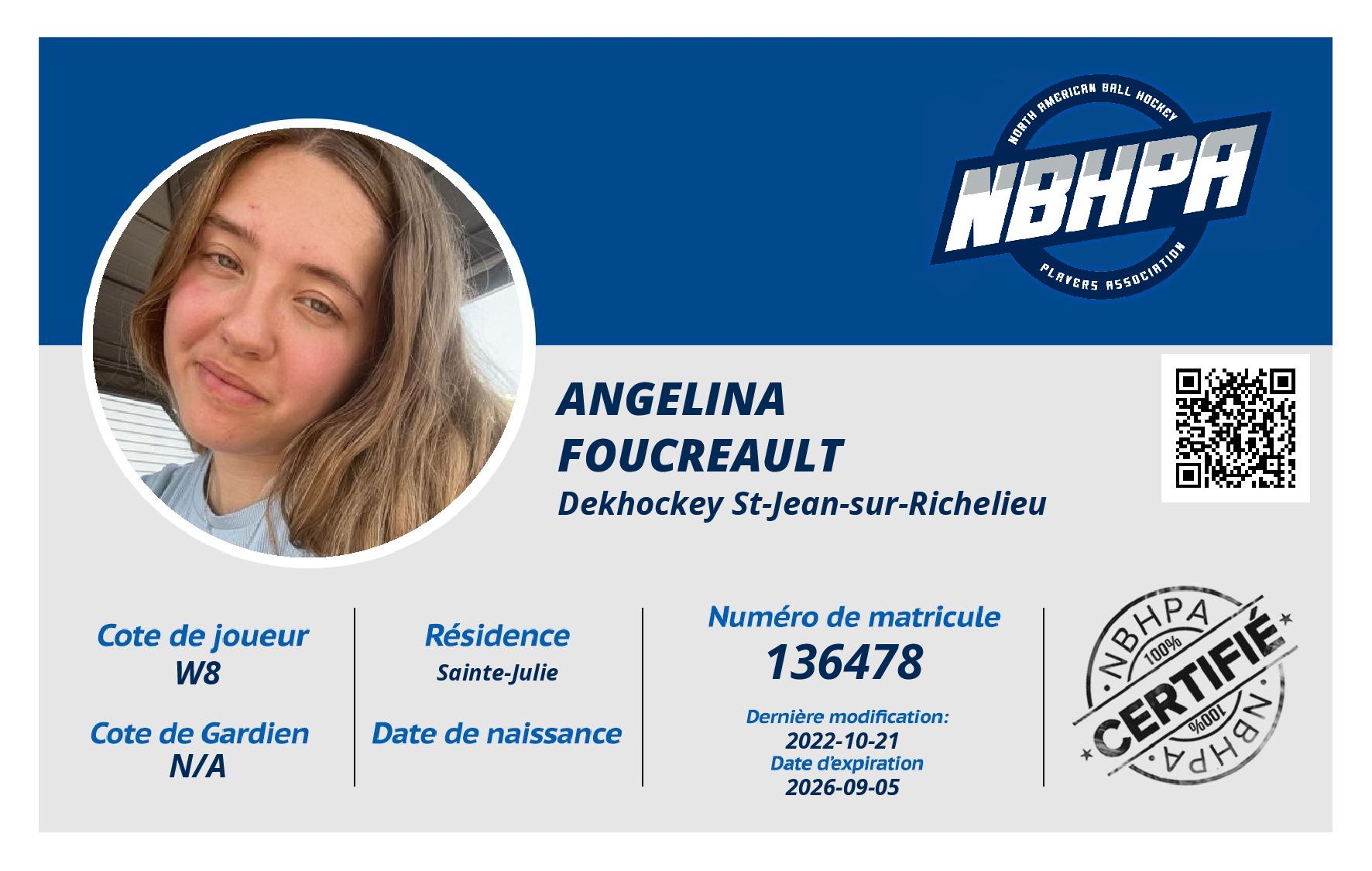 Angelina  Foucreault
