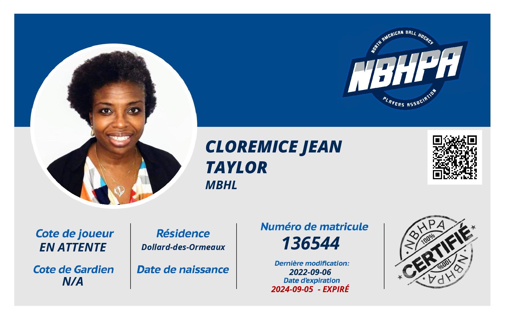 Cloremice Jean Taylor