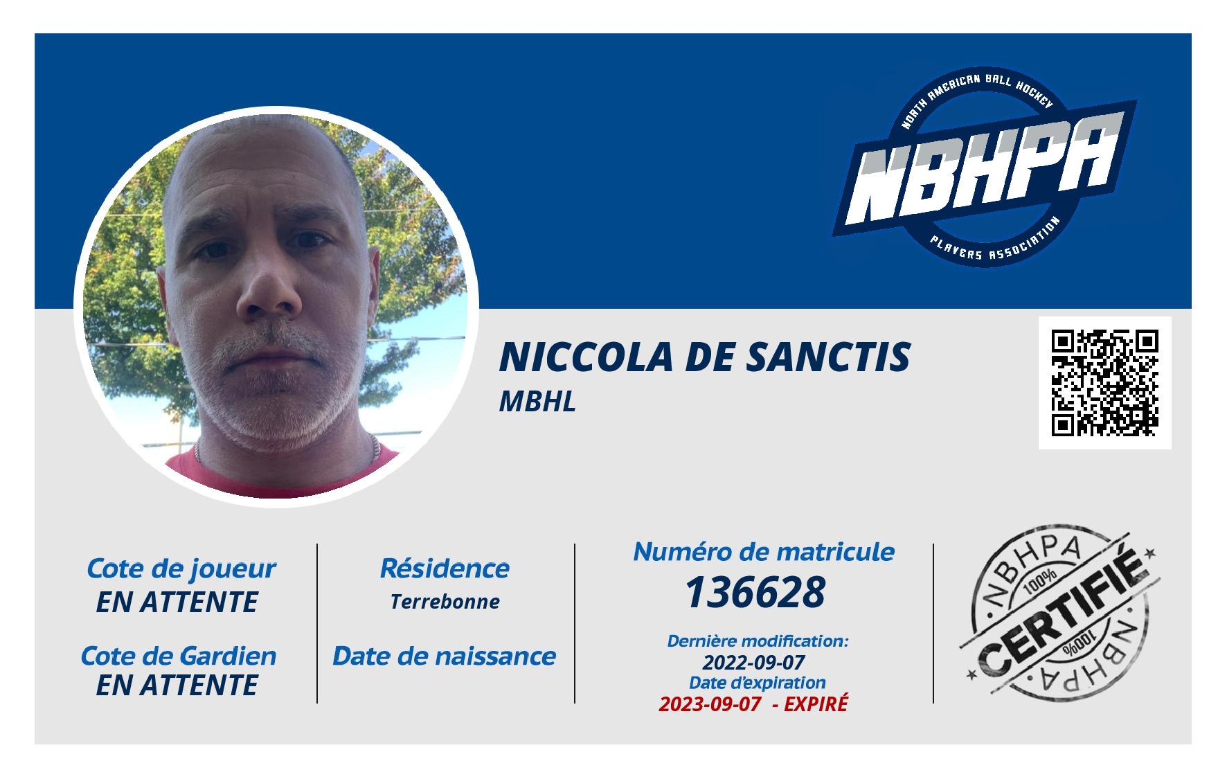 Niccola De Sanctis