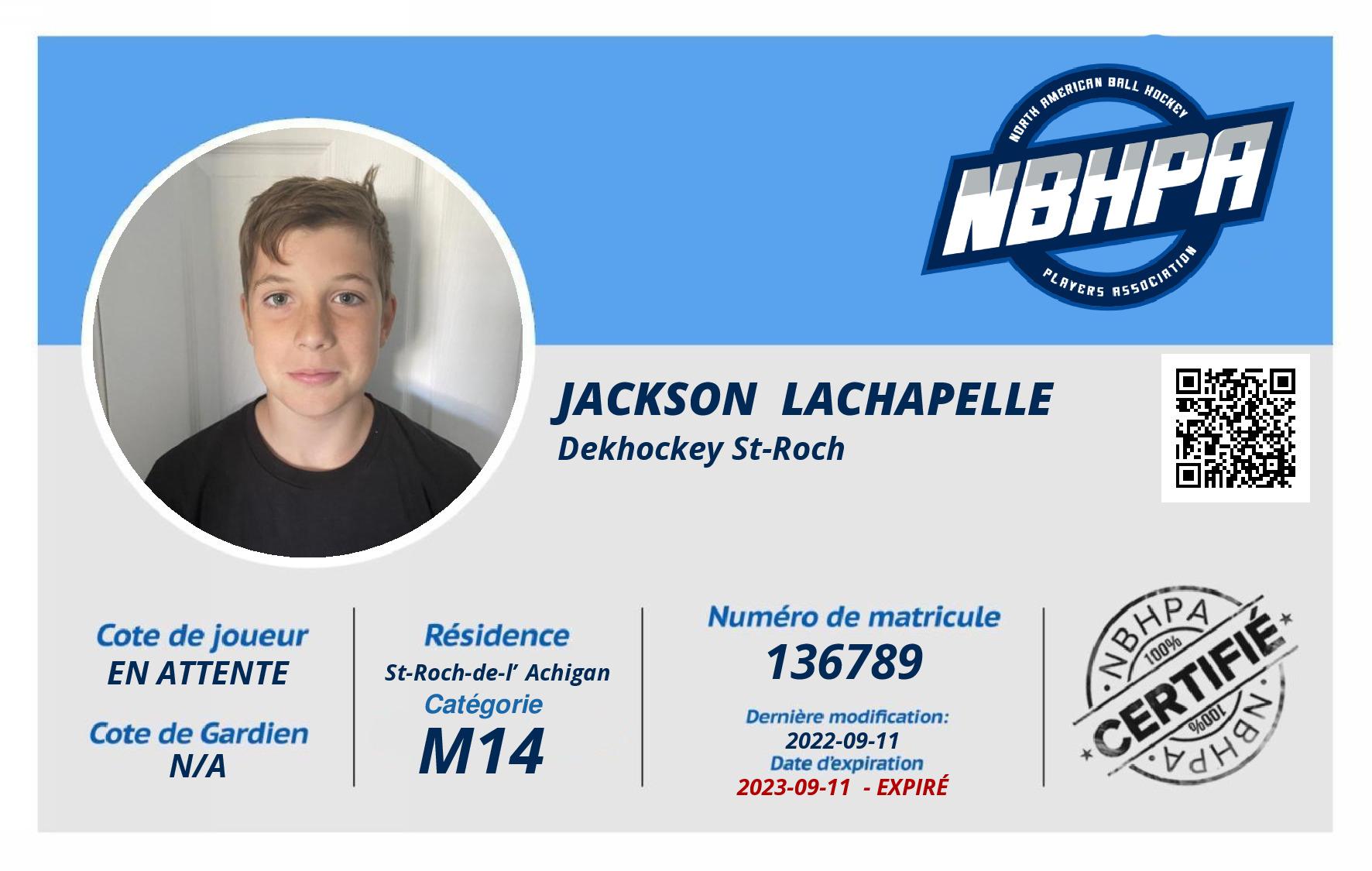 Jackson  Lachapelle 