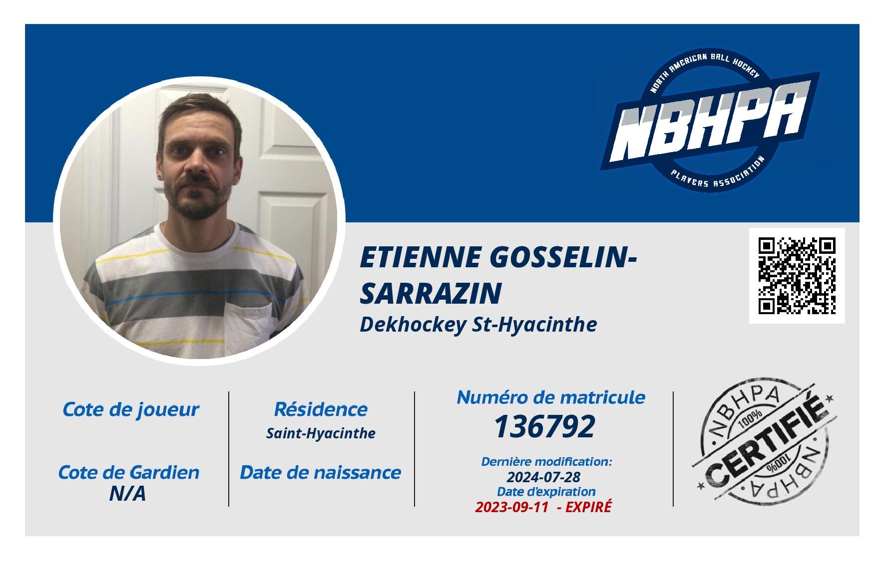 Etienne Gosselin-Sarrazin