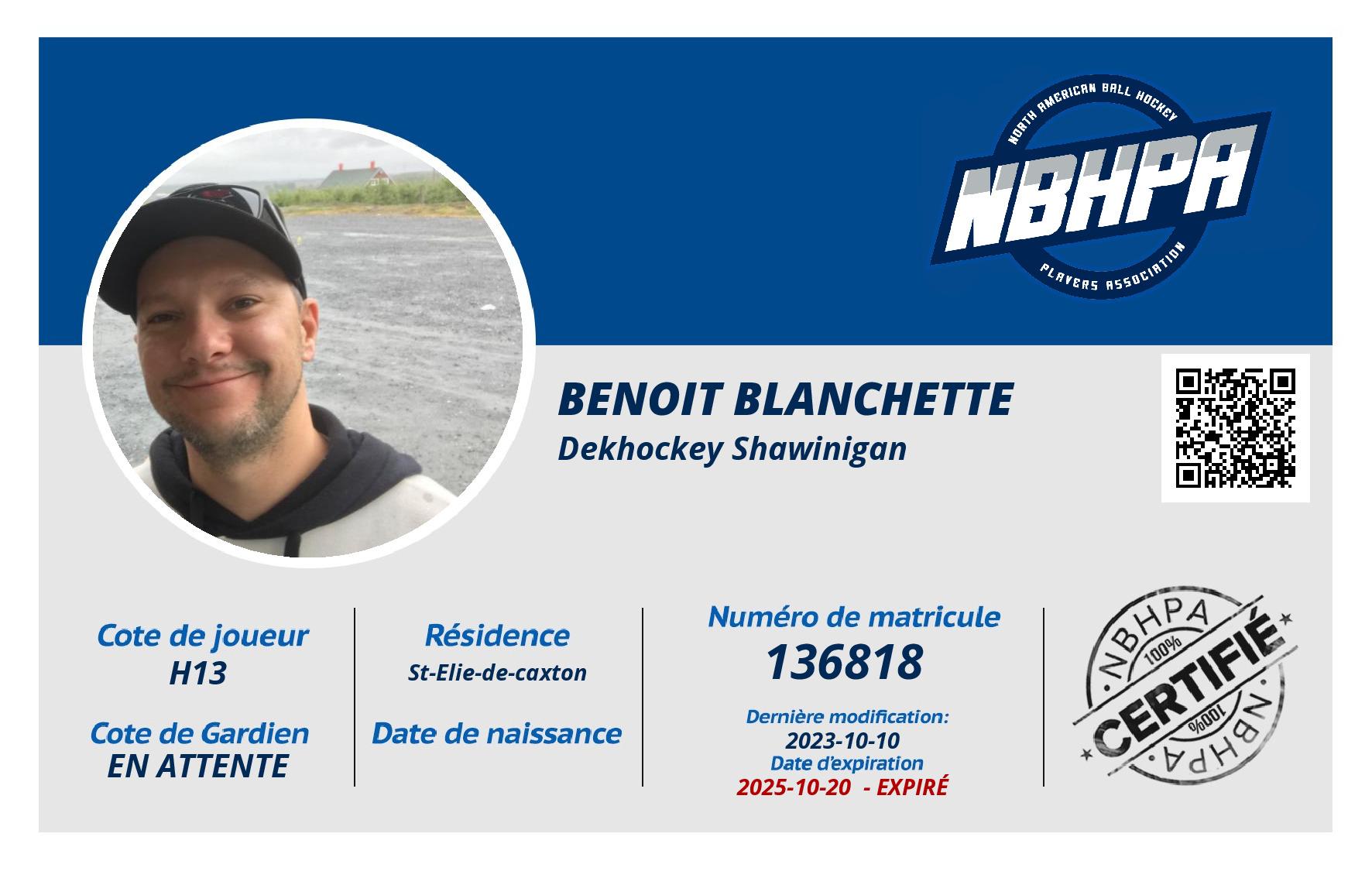 Benoit Blanchette 