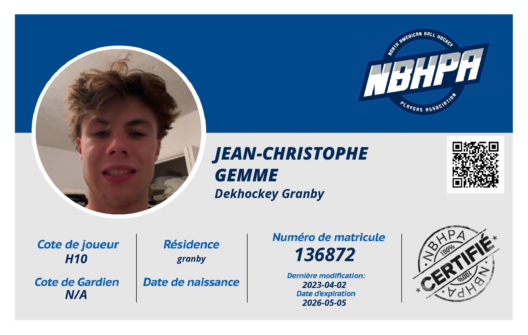 Jean-christophe  Gemme