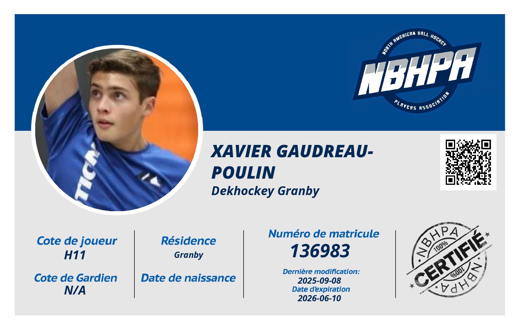 Xavier Gaudreau-Poulin