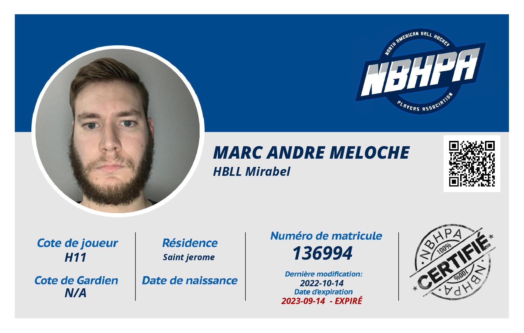 Marc andre Meloche