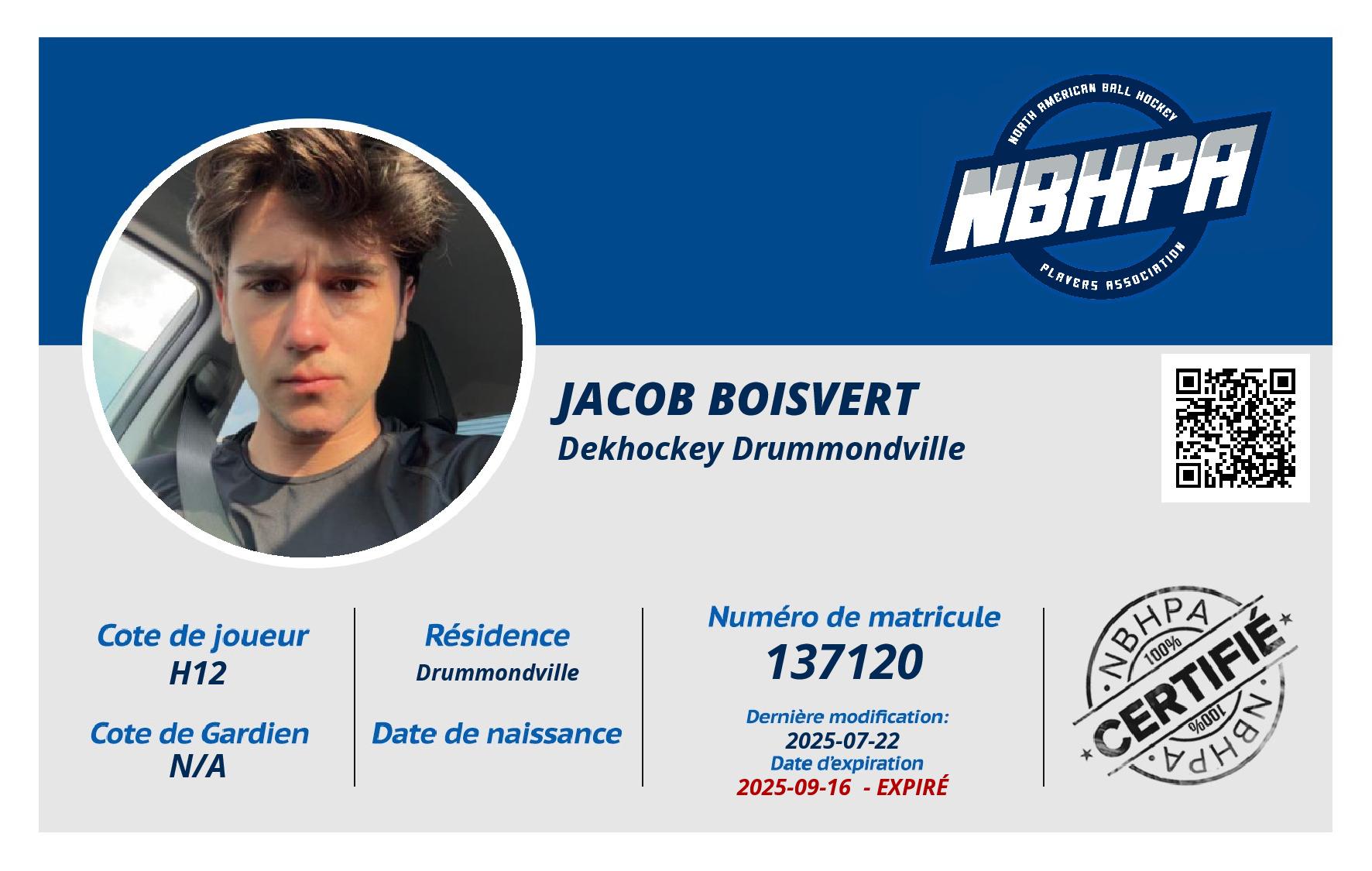 Jacob Boisvert