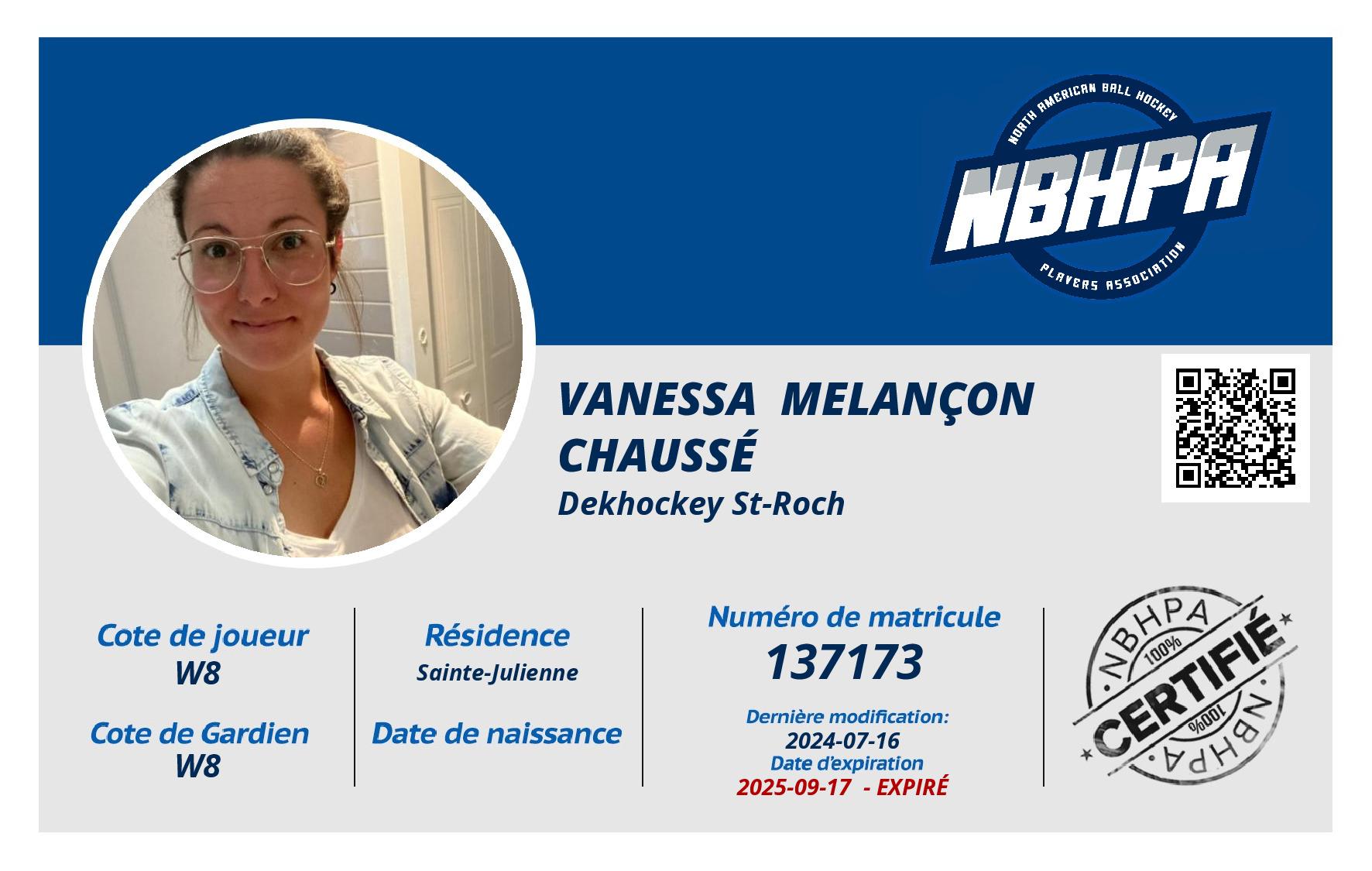 Vanessa  Melançon Chaussé