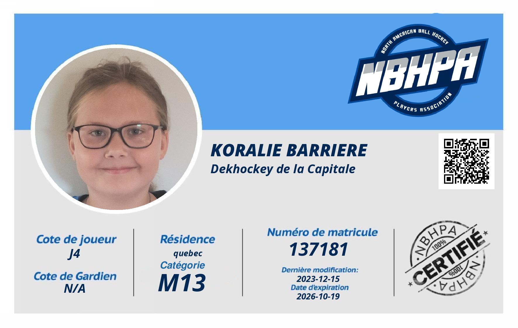Koralie Barriere