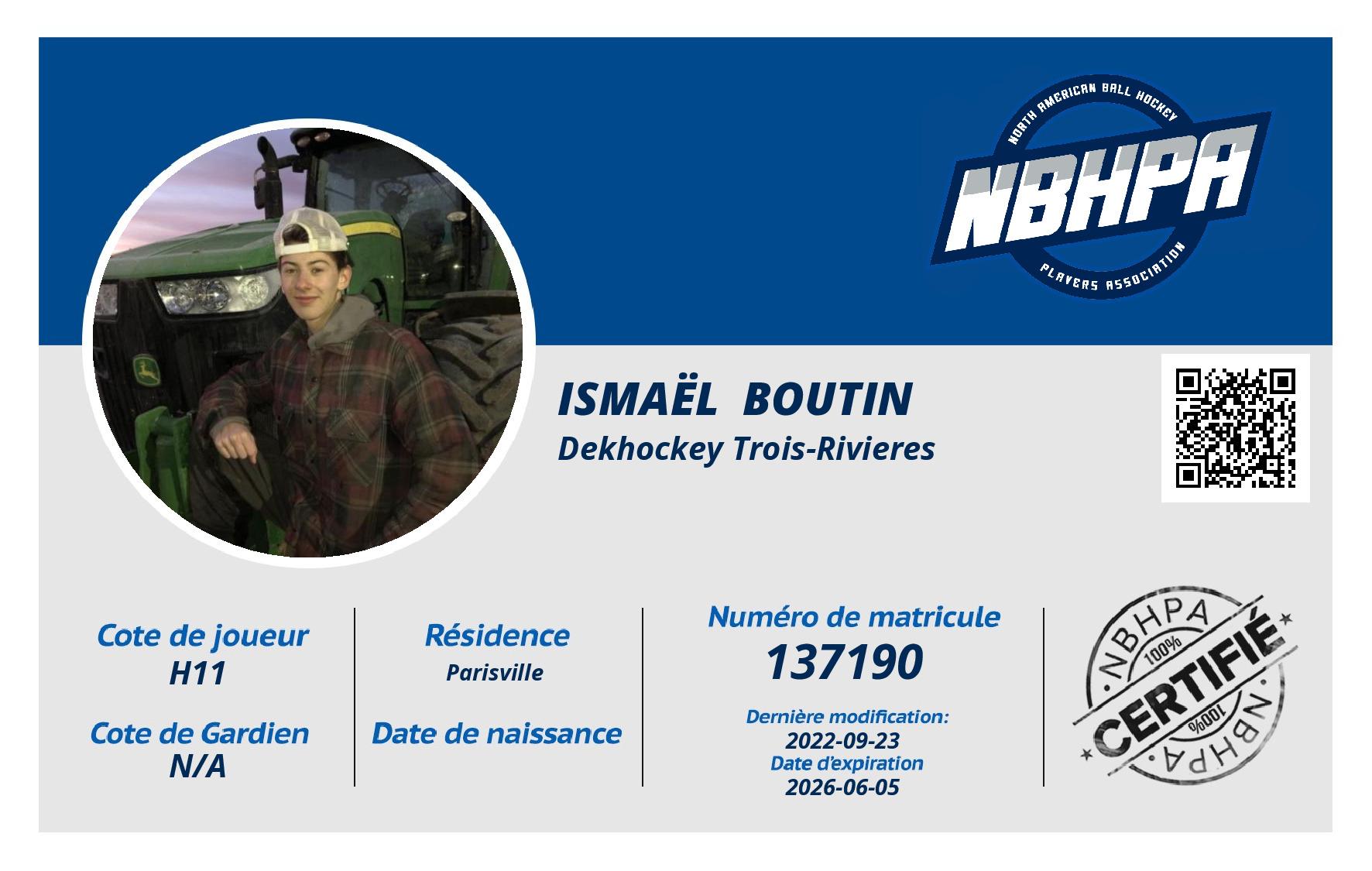 Ismaël  Boutin