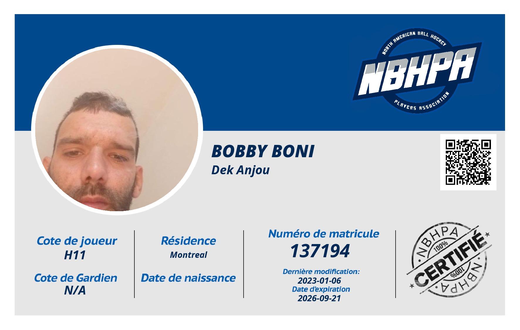 Bobby Boni
