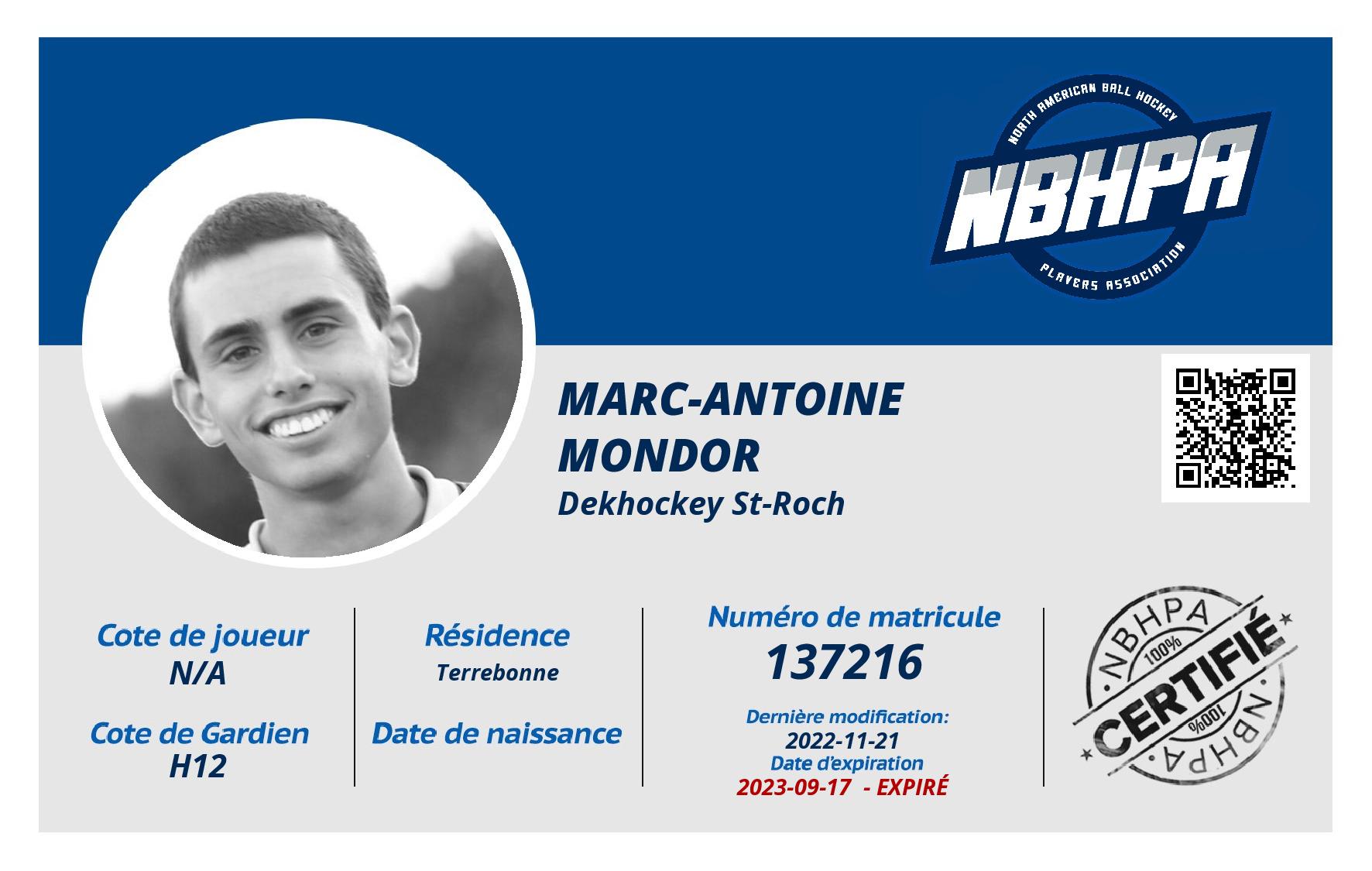 Marc-Antoine Mondor