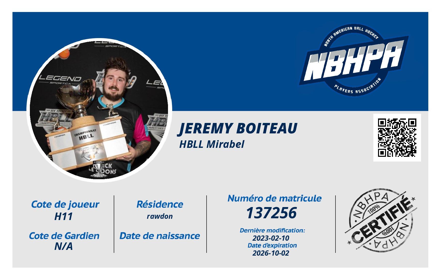 Jeremy Boiteau