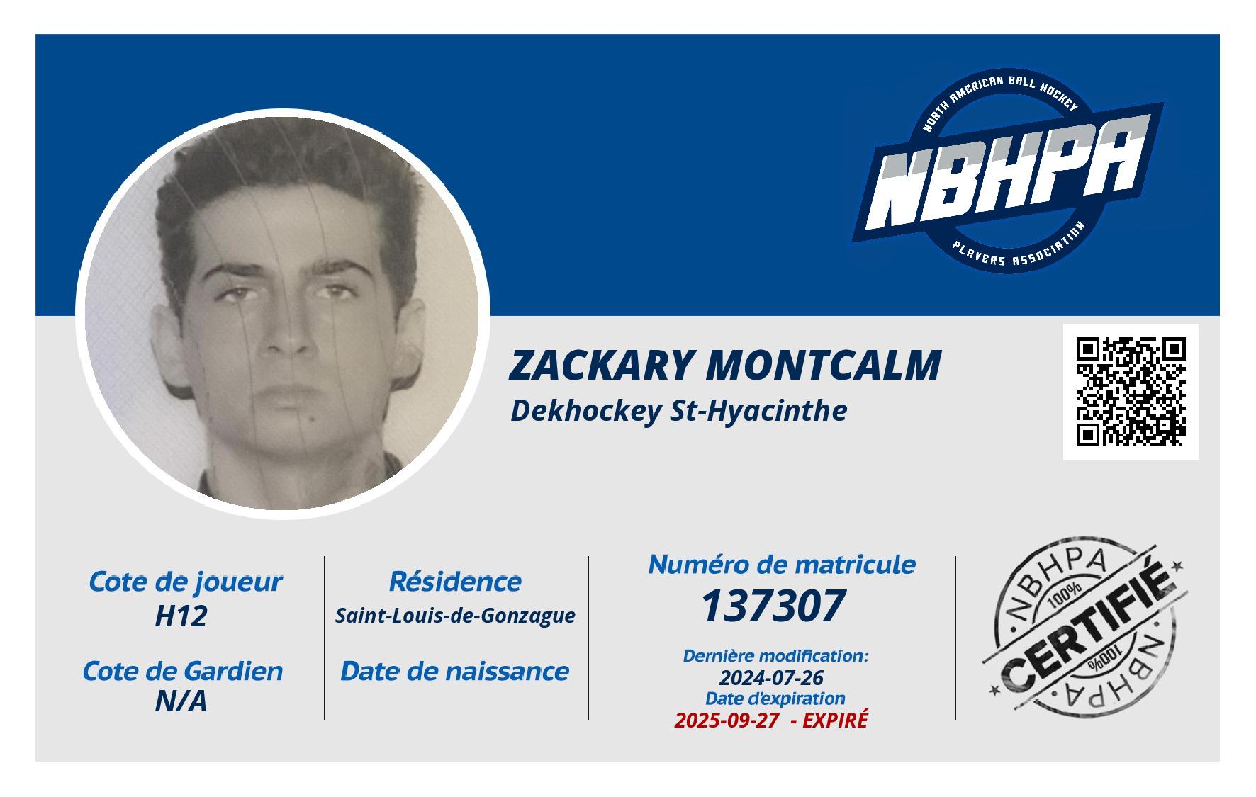 Zackary Montcalm
