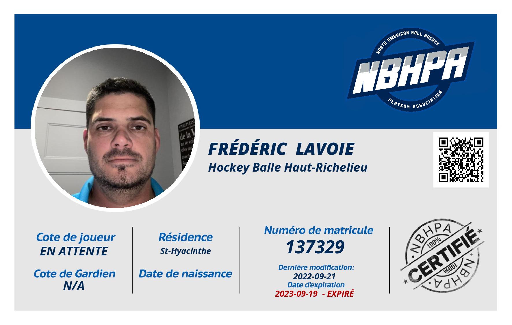 Frédéric  Lavoie