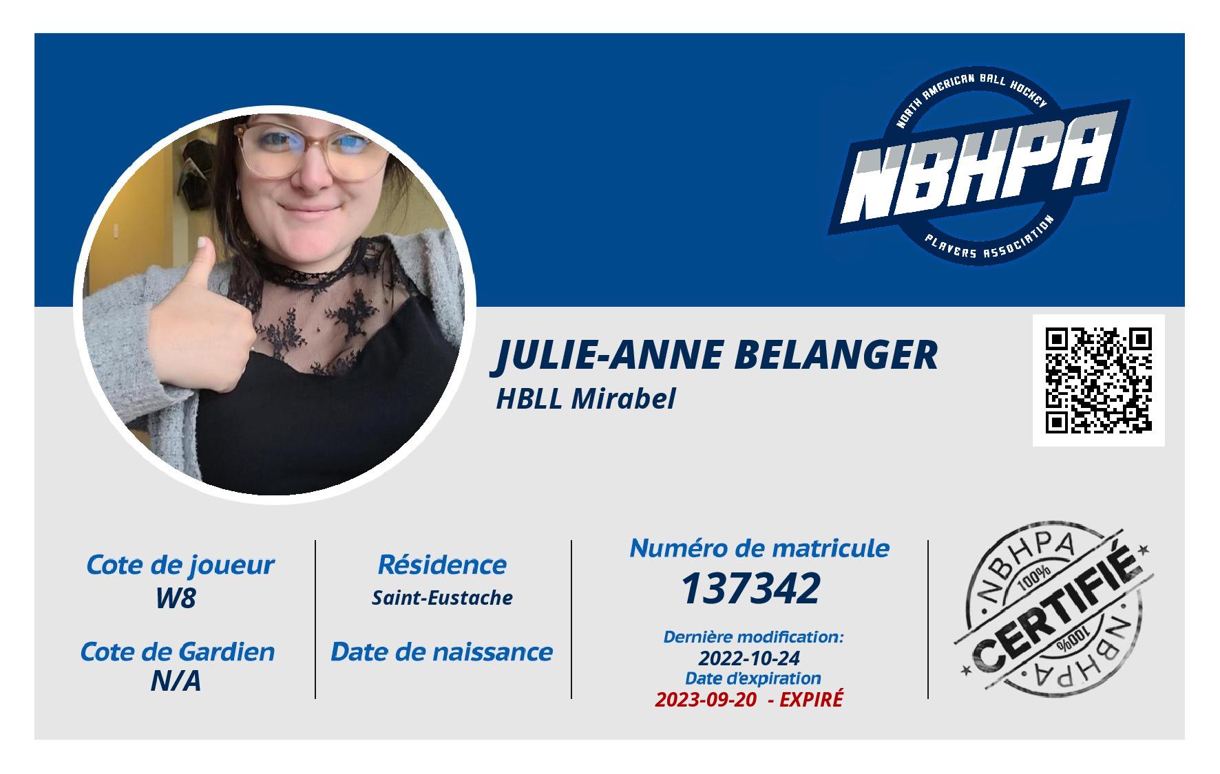 Julie-Anne Belanger