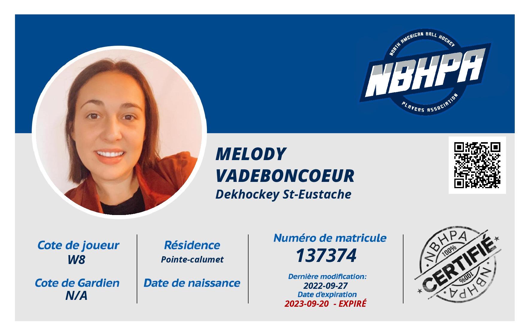 Melody Vadeboncoeur