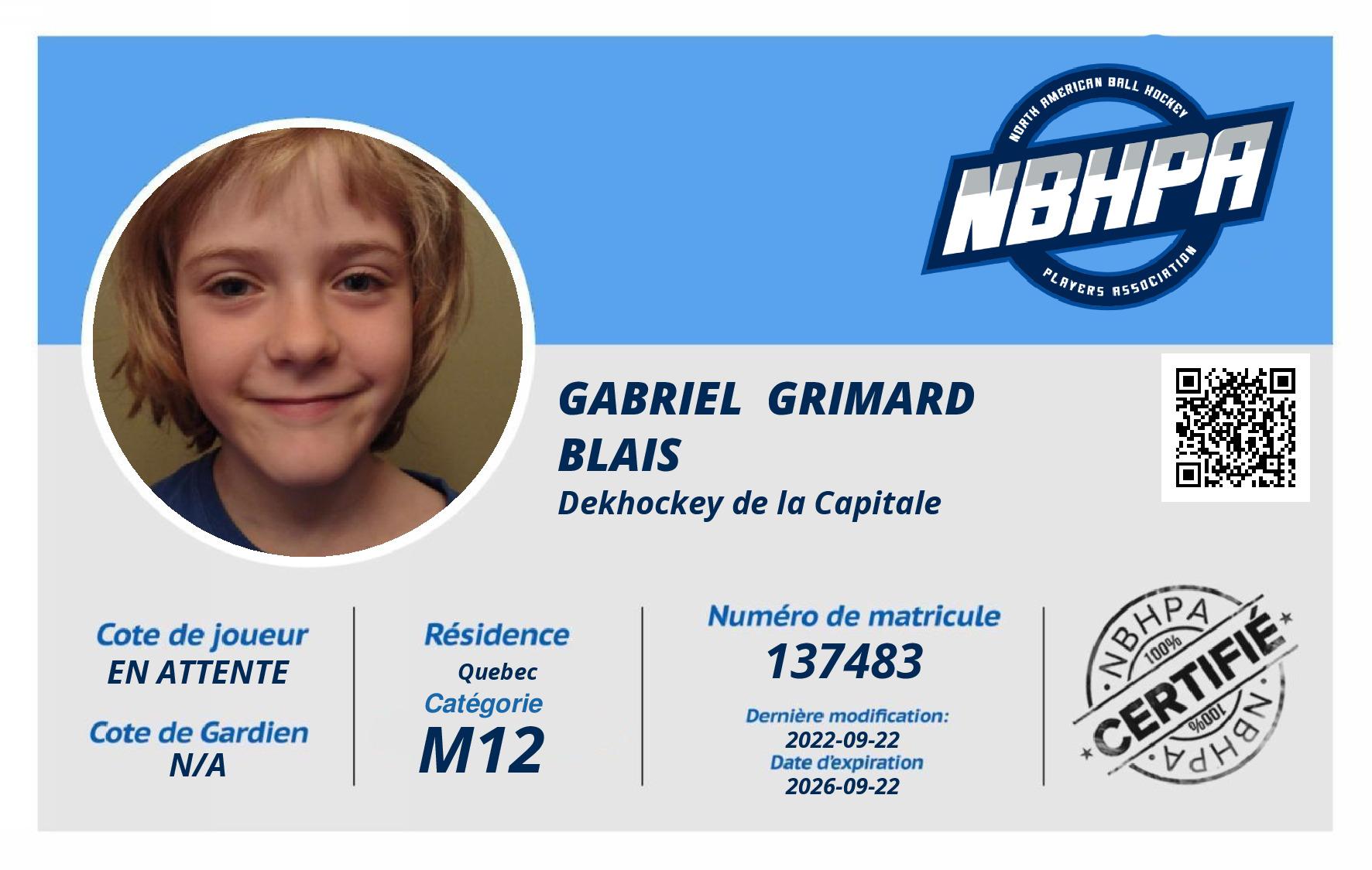 Gabriel  Grimard Blais