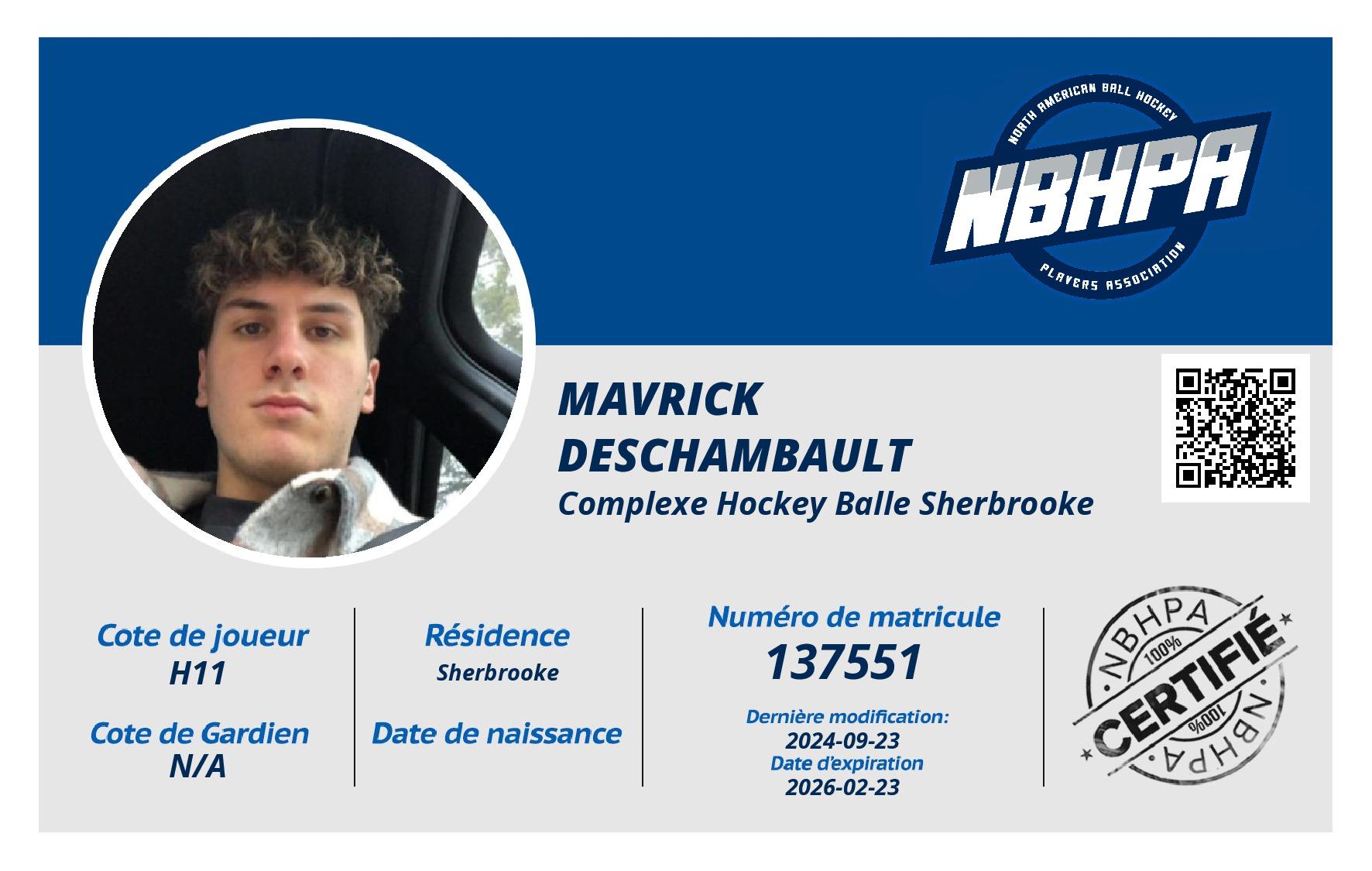 Mavrick Deschambault
