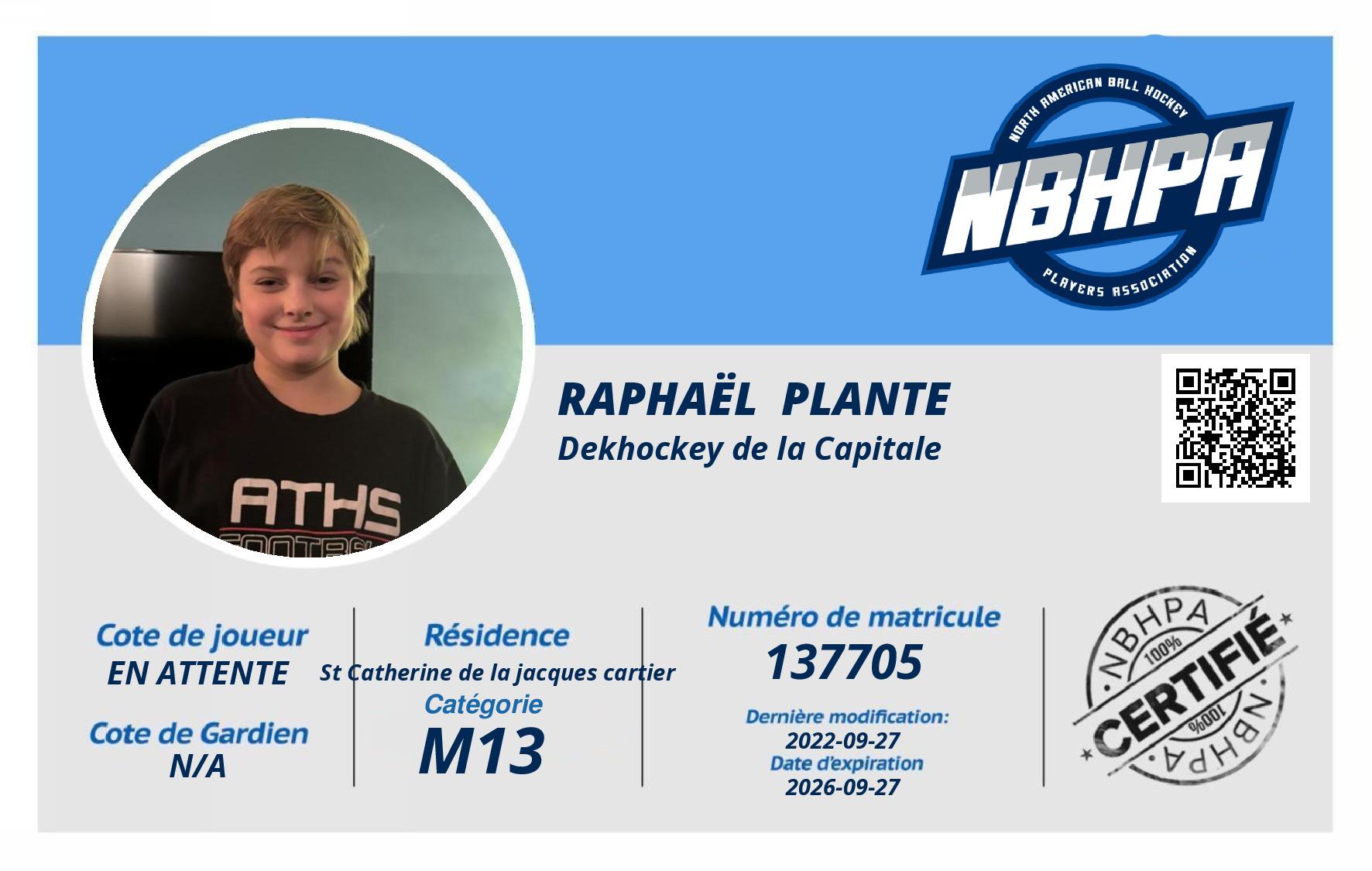 Raphaël  Plante