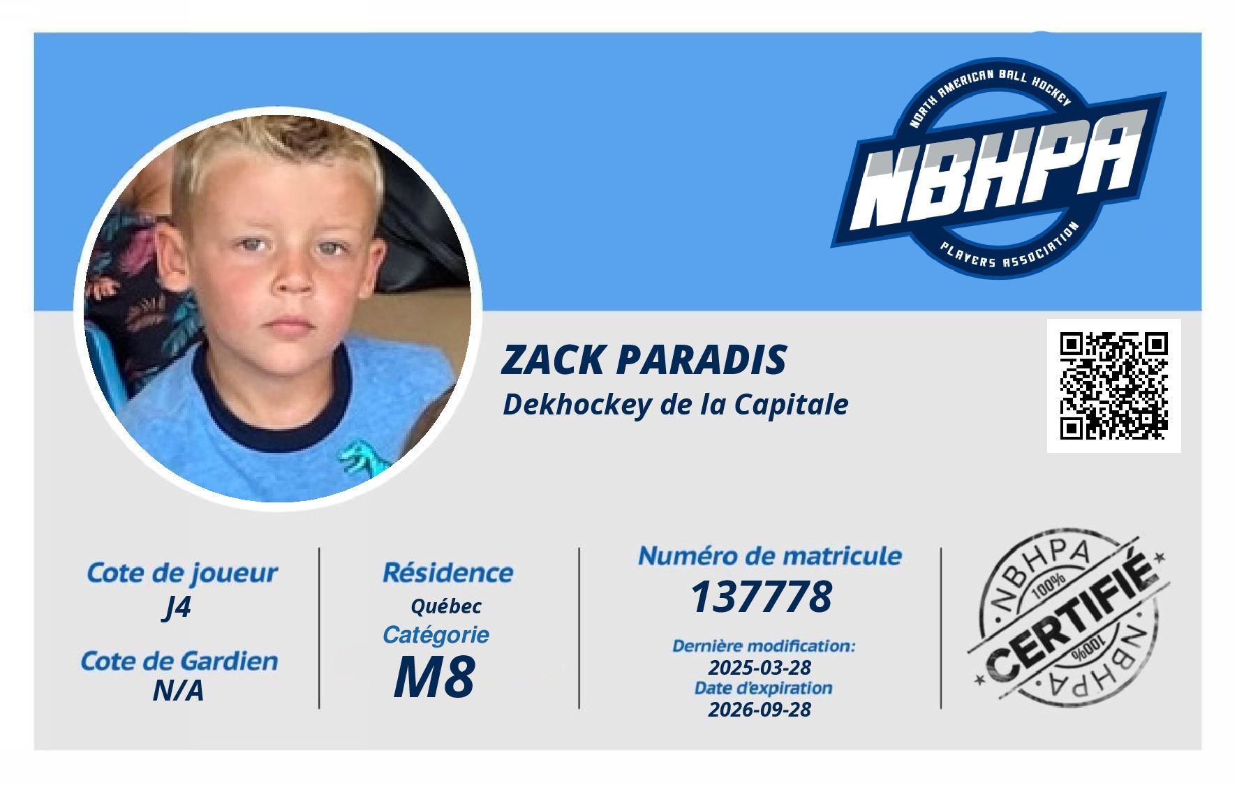 Zack Paradis 