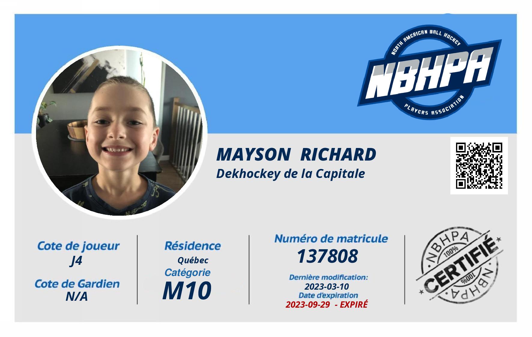 Mayson  Richard