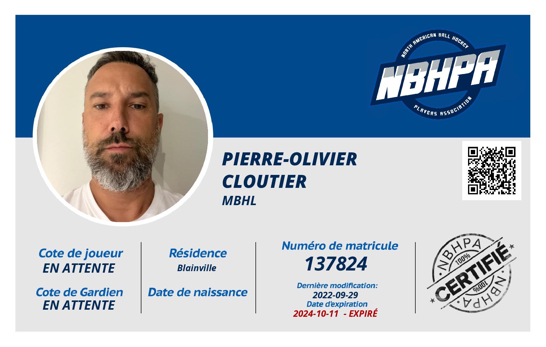 Pierre-Olivier  Cloutier