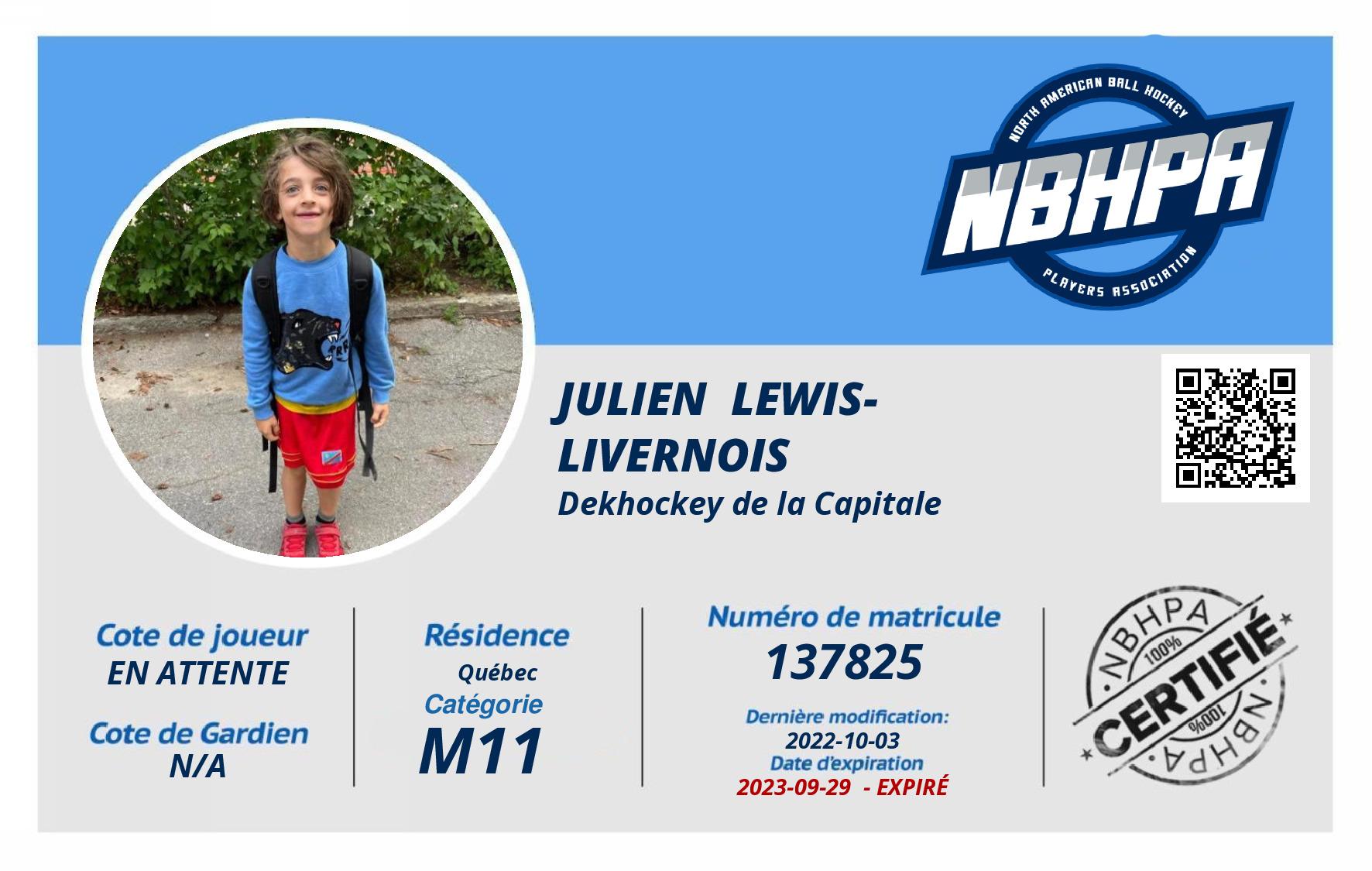 Julien  Lewis-Livernois